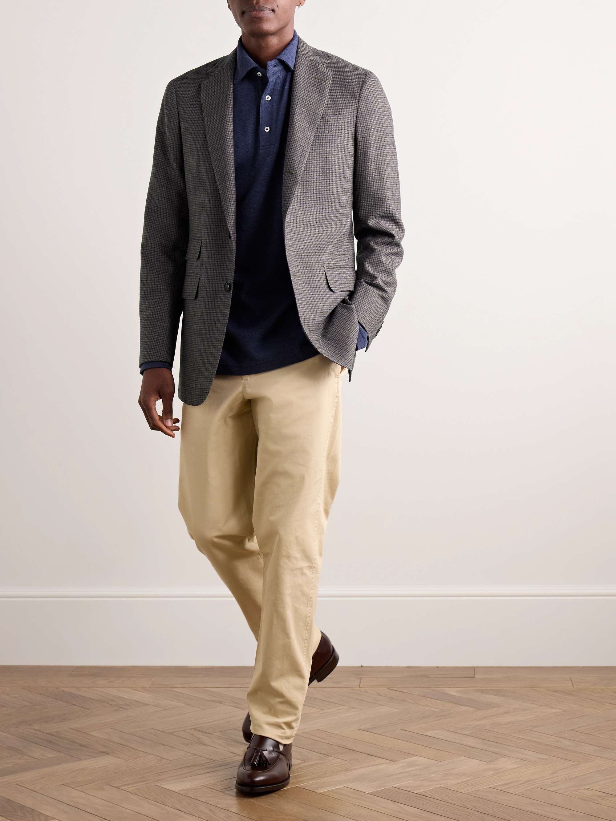 Virgil No.2 Slim-Fit Checked Wool Hopsack Blazer view