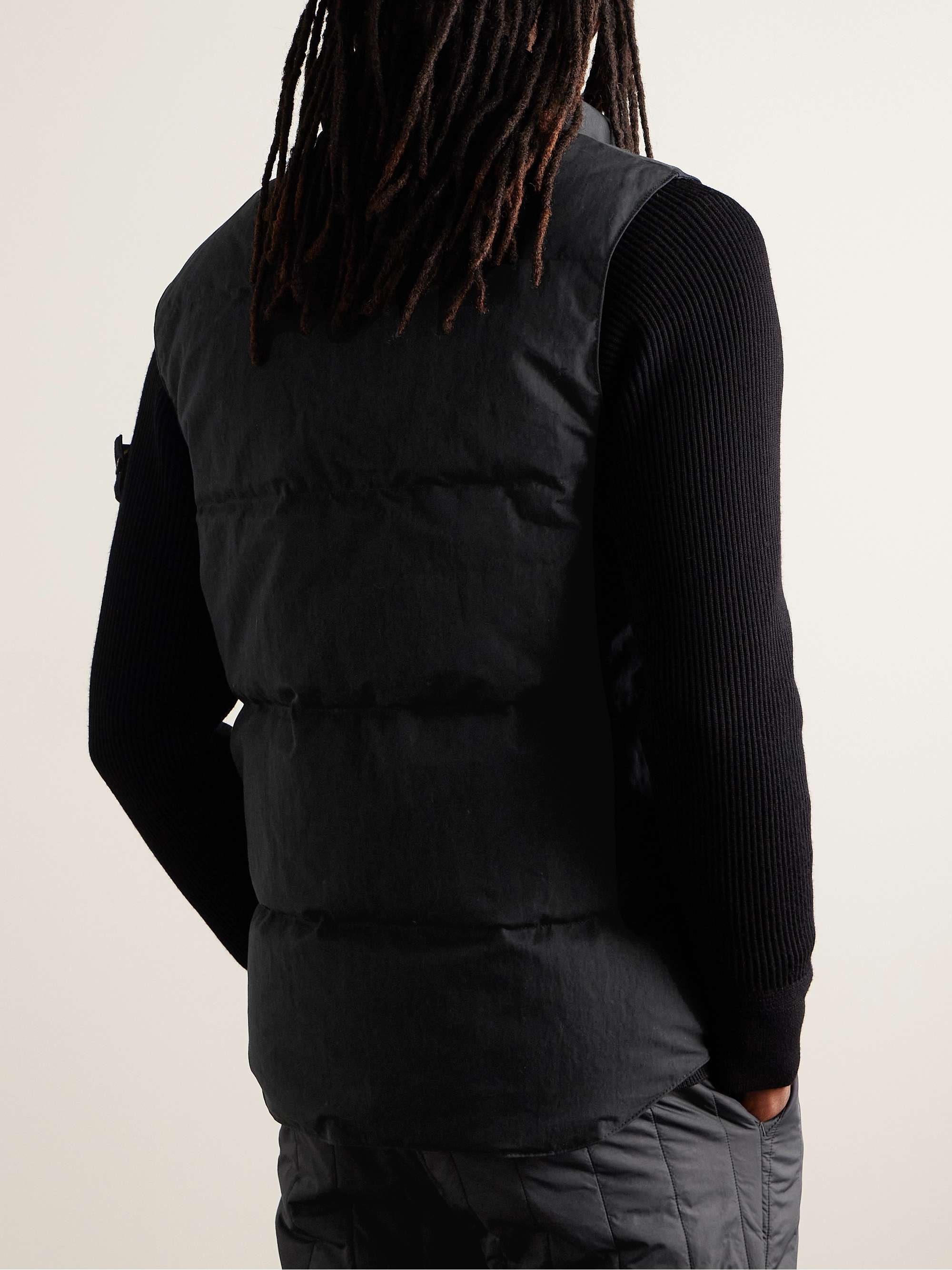 Black Label Garson Quilted Cotton-Blend Enduraluxe® Down Gilet view