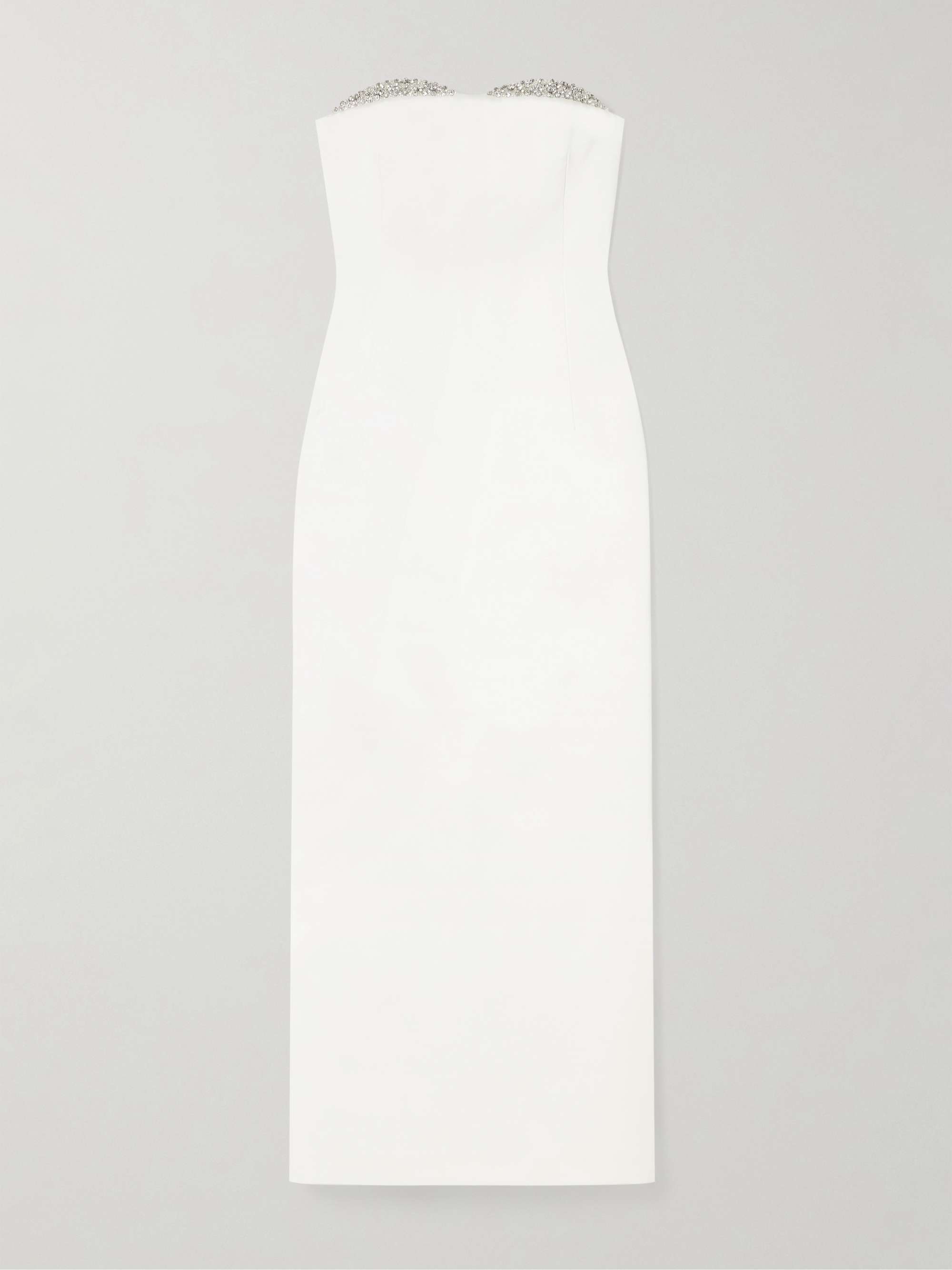 Noele strapless crystal-embellished satin gown view