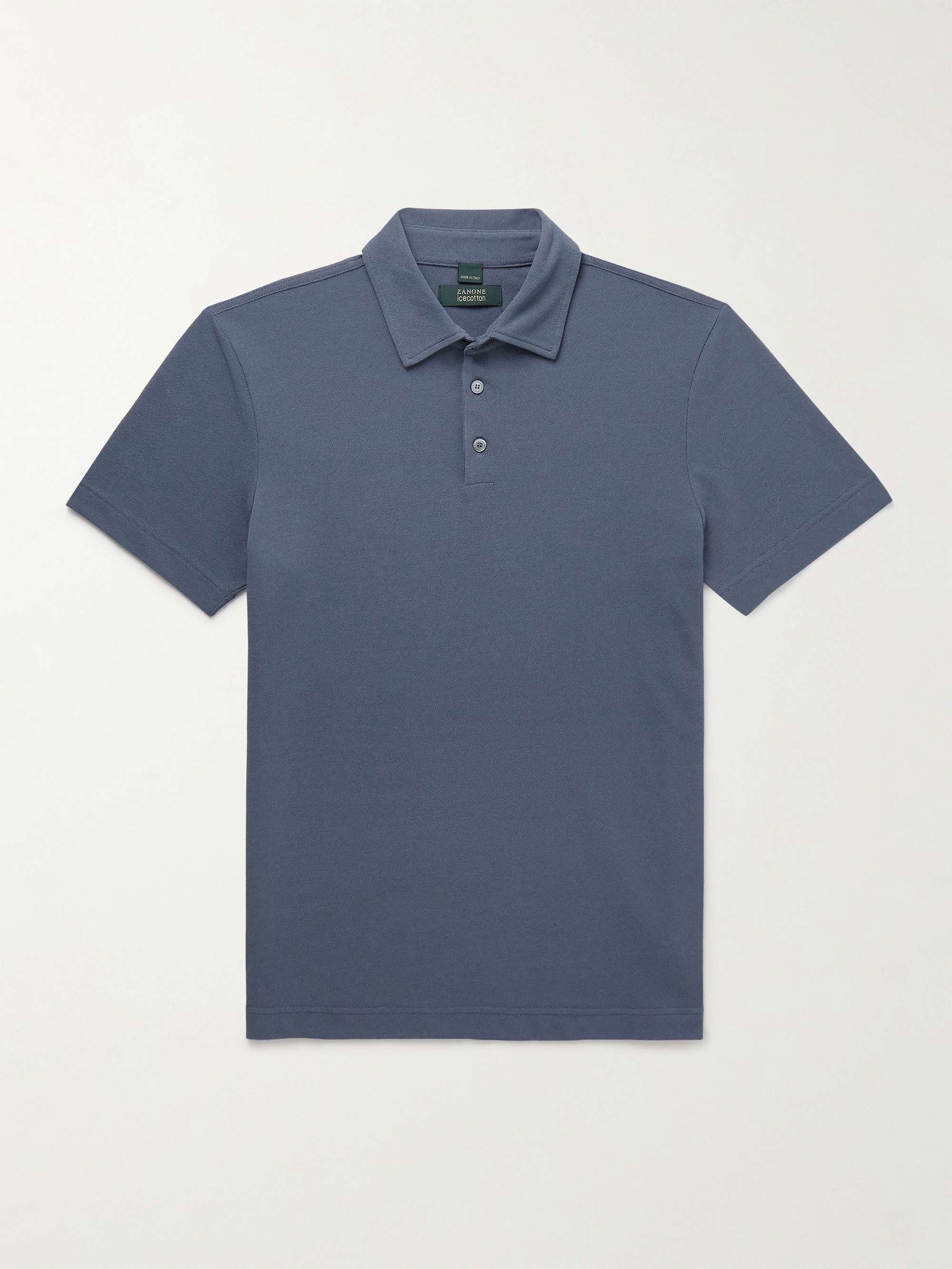 Zanone Slim-Fit Ice Cotton Polo Shirt view