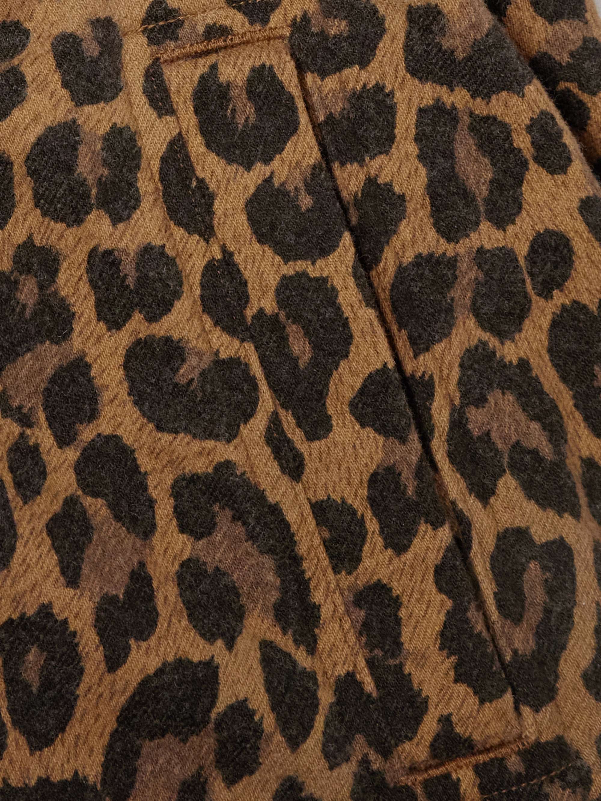Cavalier Leopard-Print Cotton-Blend Twill Coat view