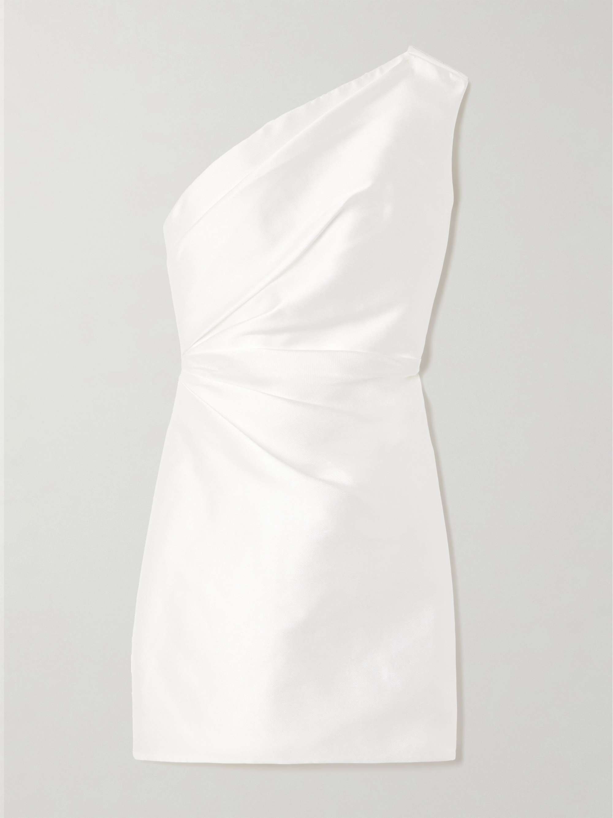 Nori one-shoulder twill mini dress view