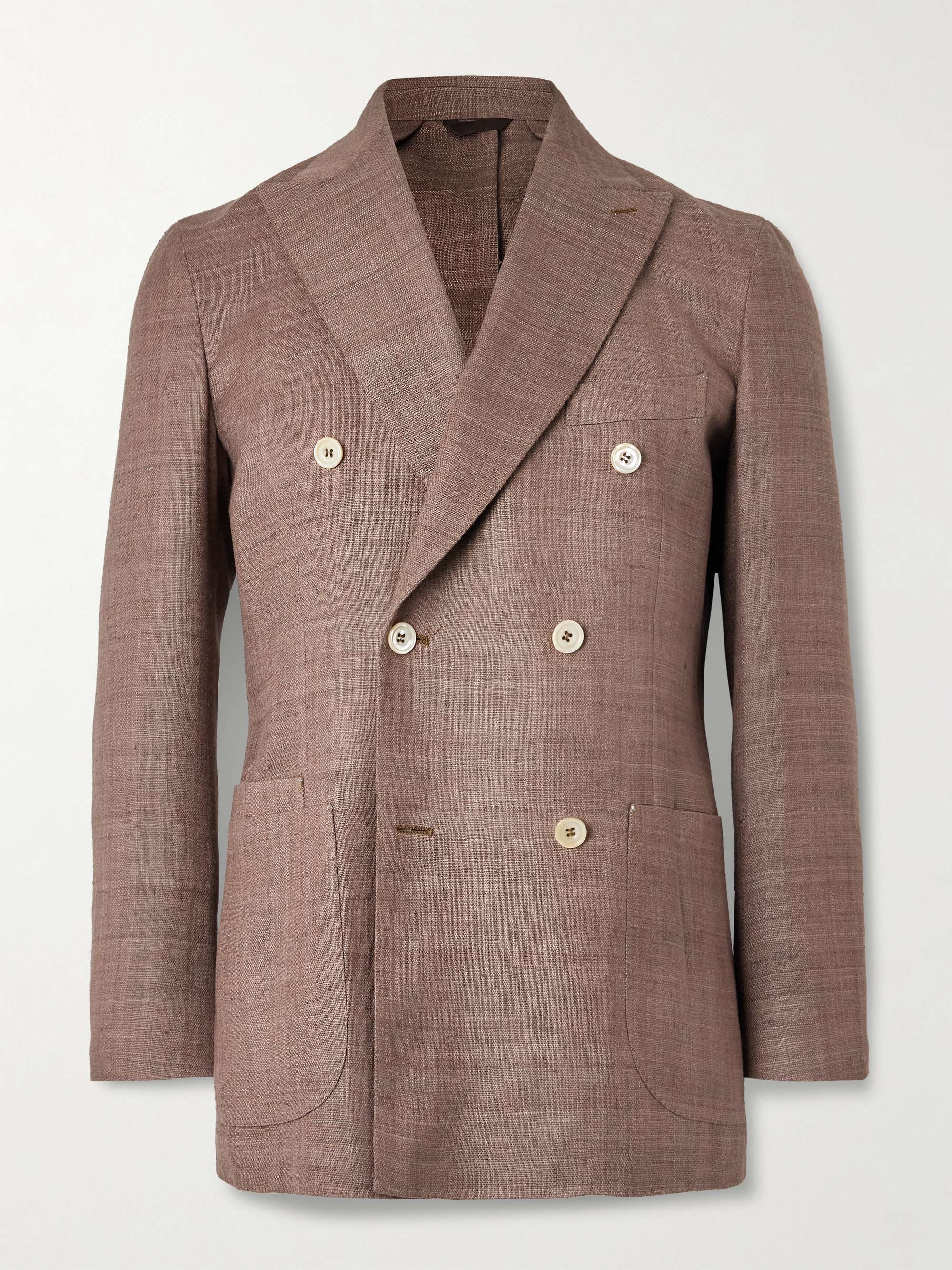 Double-Breasted Silk Blazer view