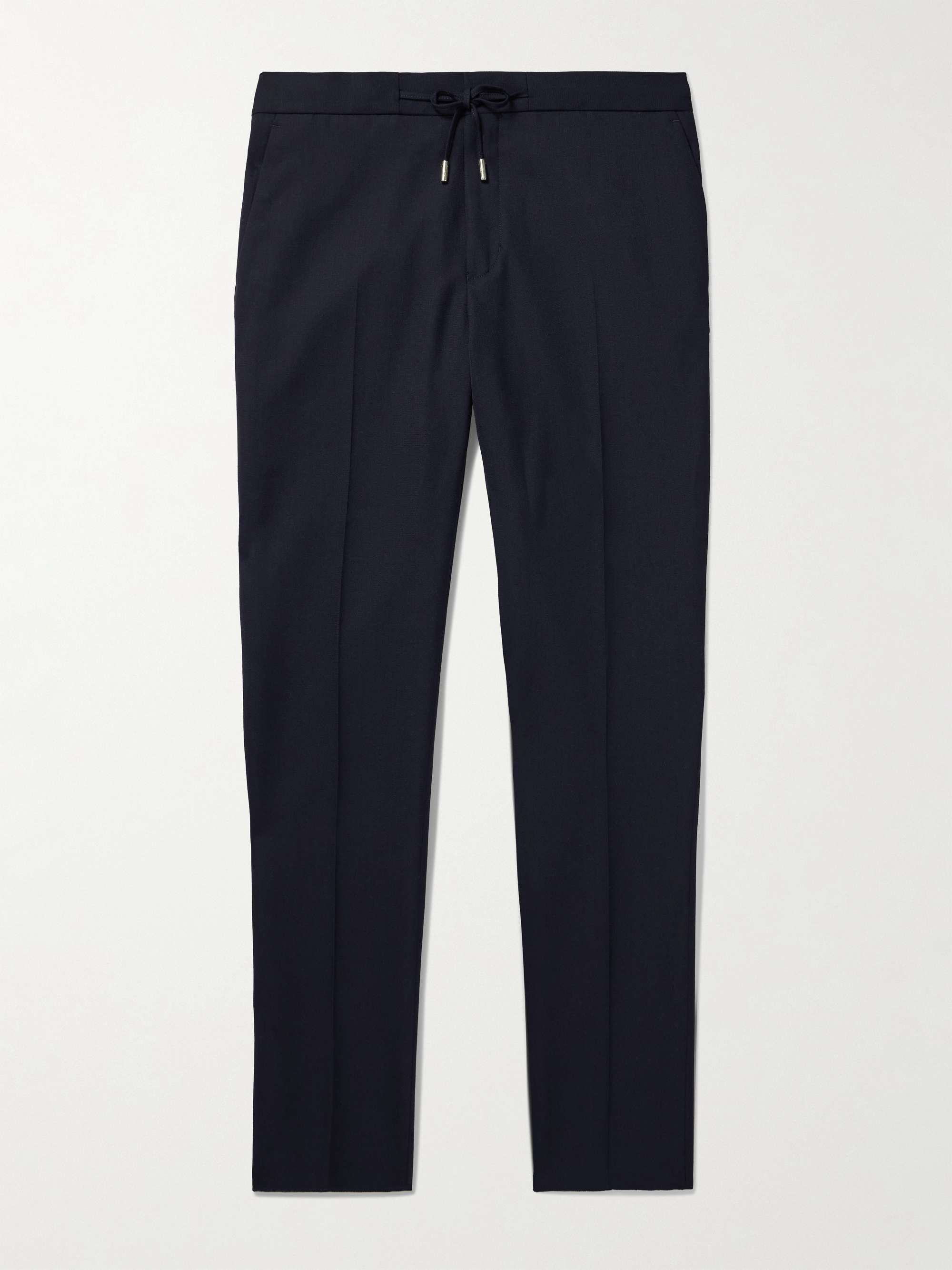 Phillip Straight-Leg Twill Drawstring Suit Trousers view