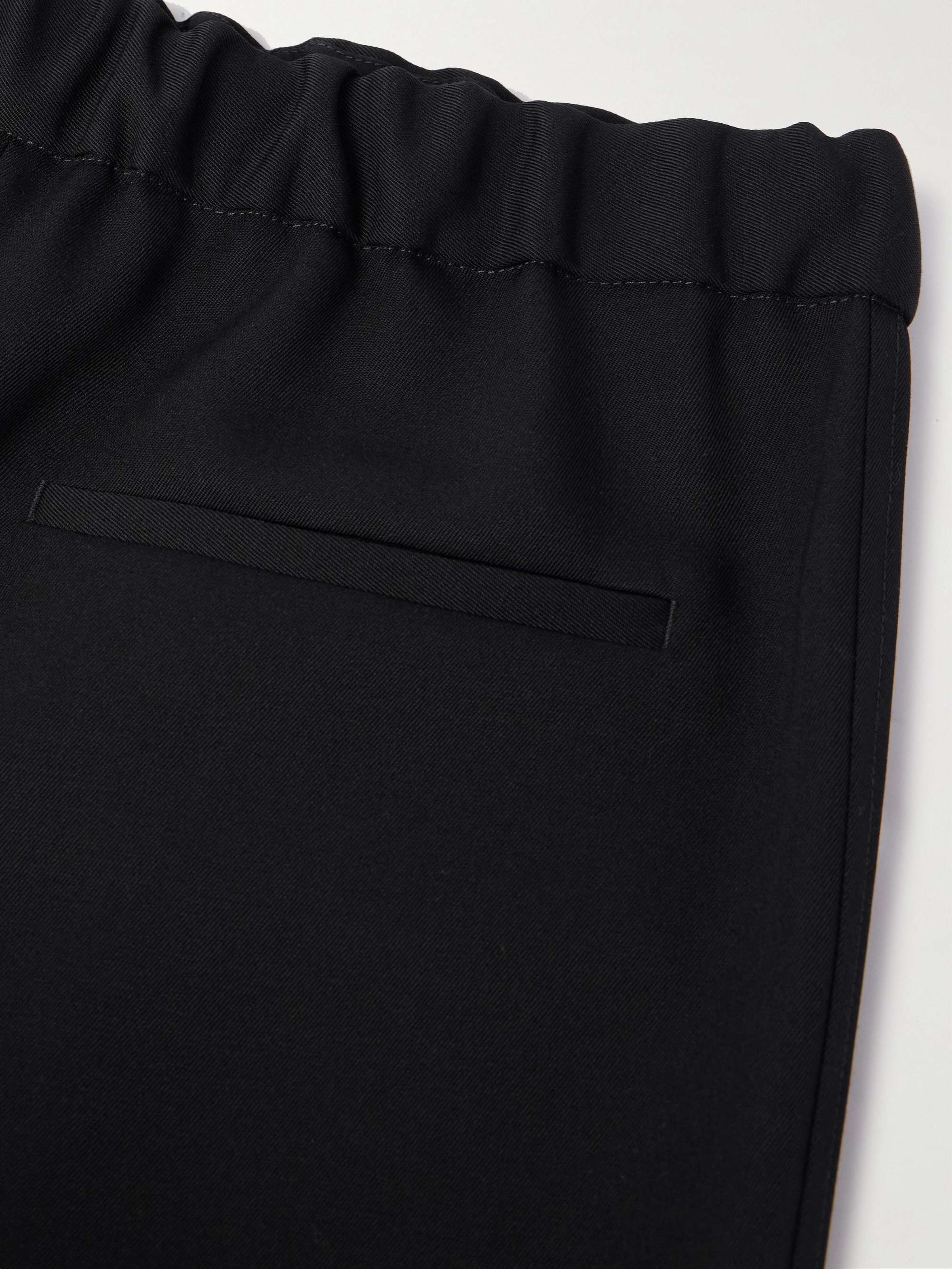 Wide-Leg Wool-Twill Trousers view