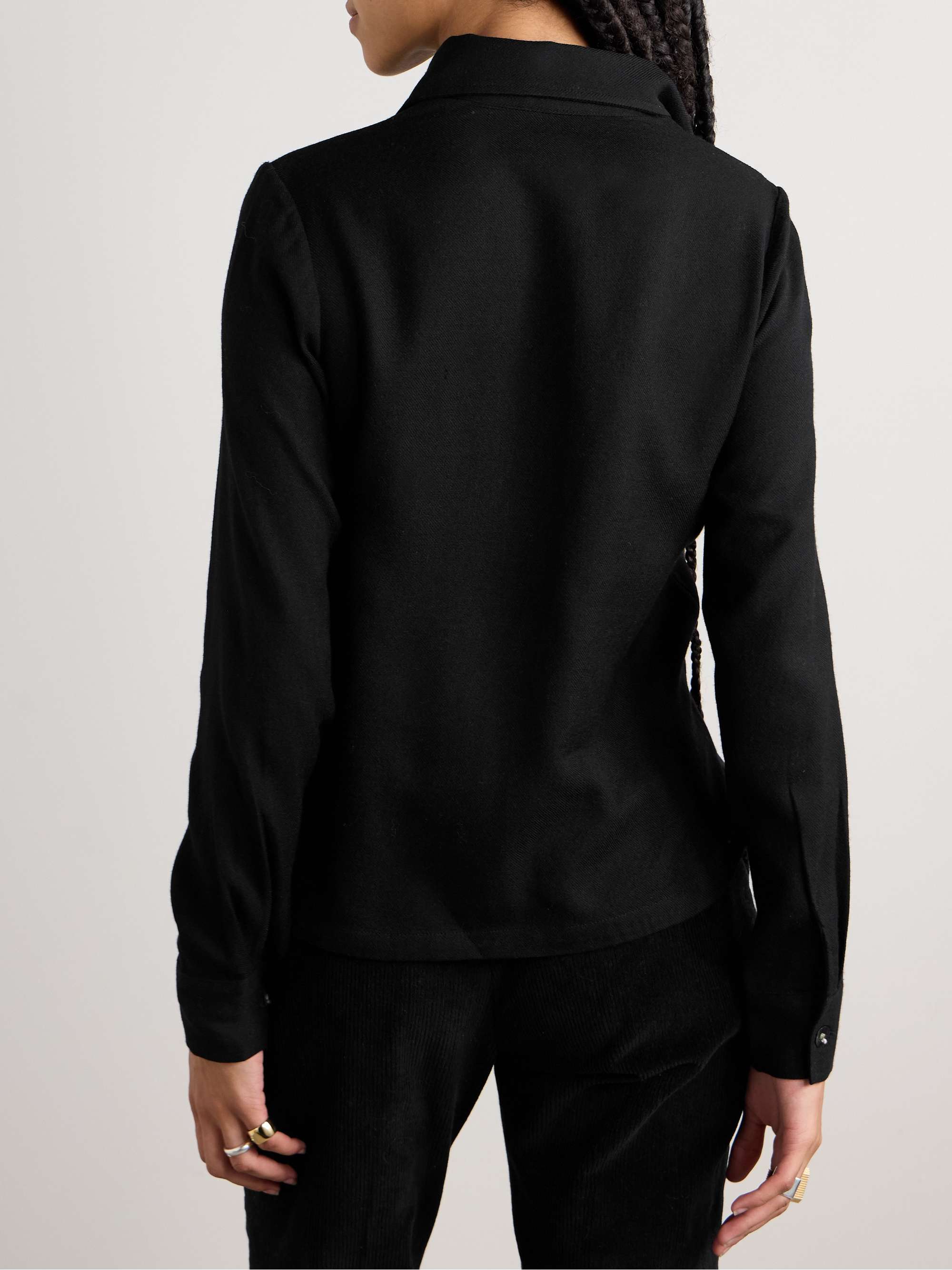 Dolly embroidered wool shirt view