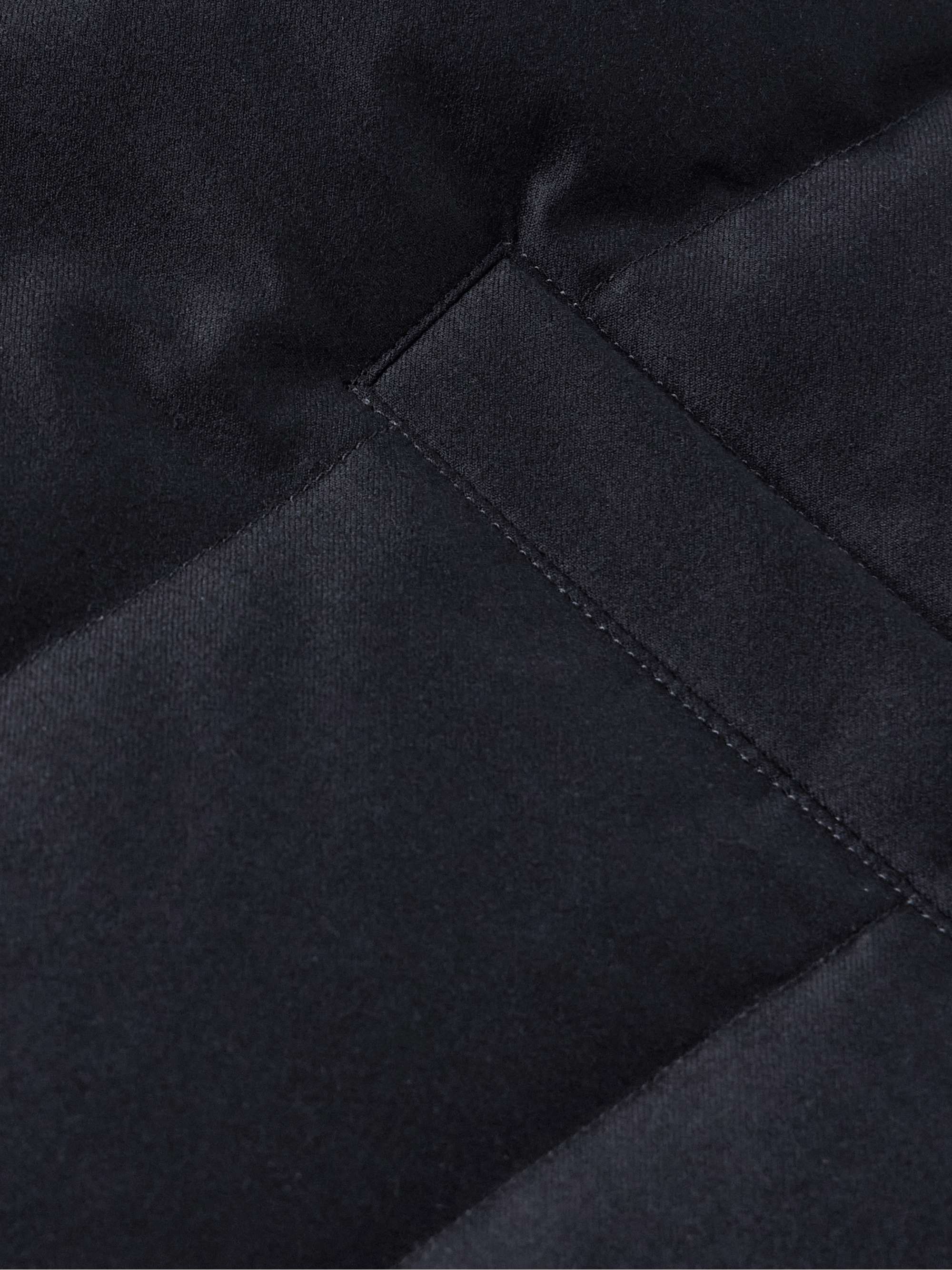 Quilted Green Storm System® Wool and Silk-Blend Twill Down Jacket view