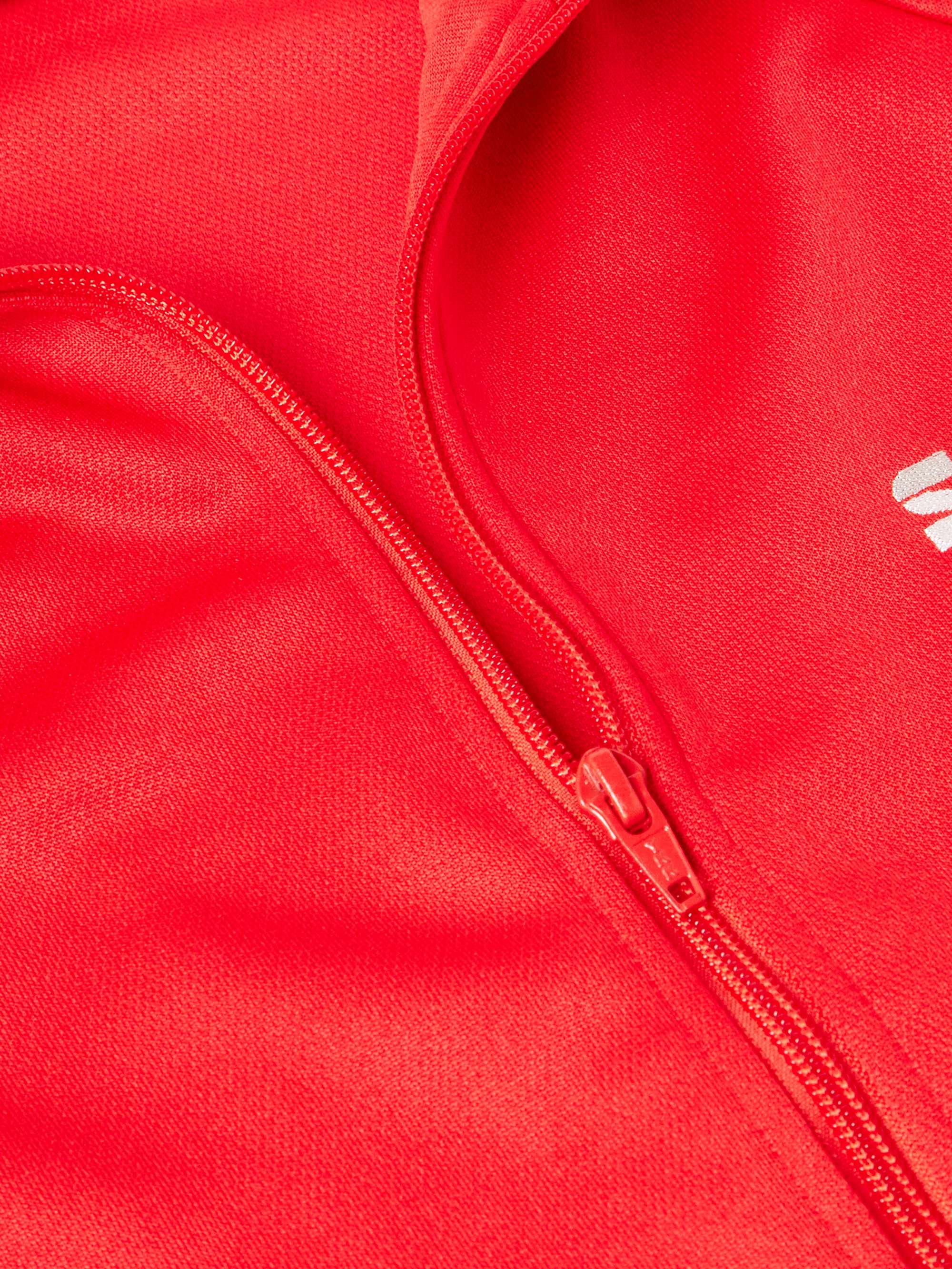 Logo-Embroidered Striped Jersey Track Jacket view