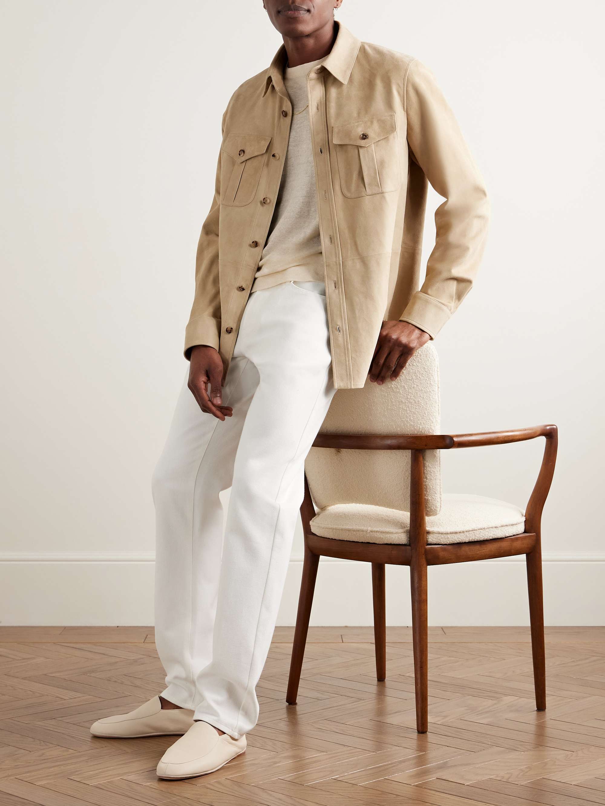 Barron Suede Overshirt view