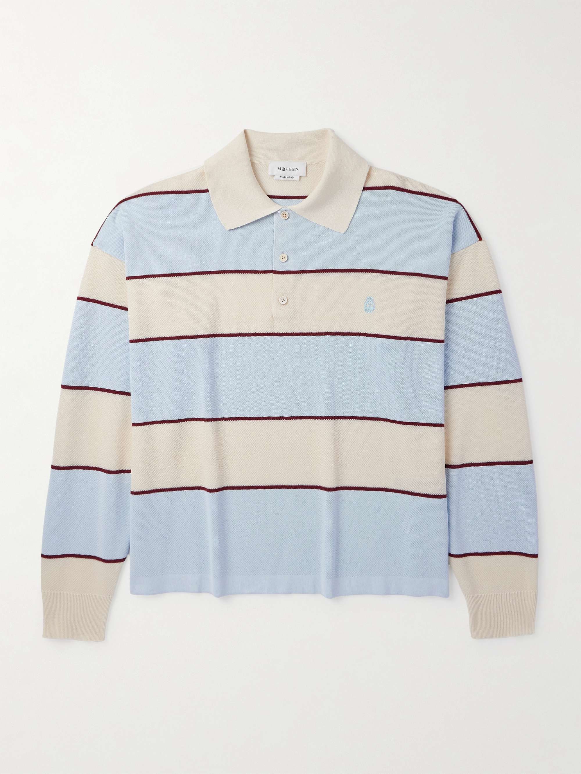 Oversized Embroidered Piqué Rugby Shirt view