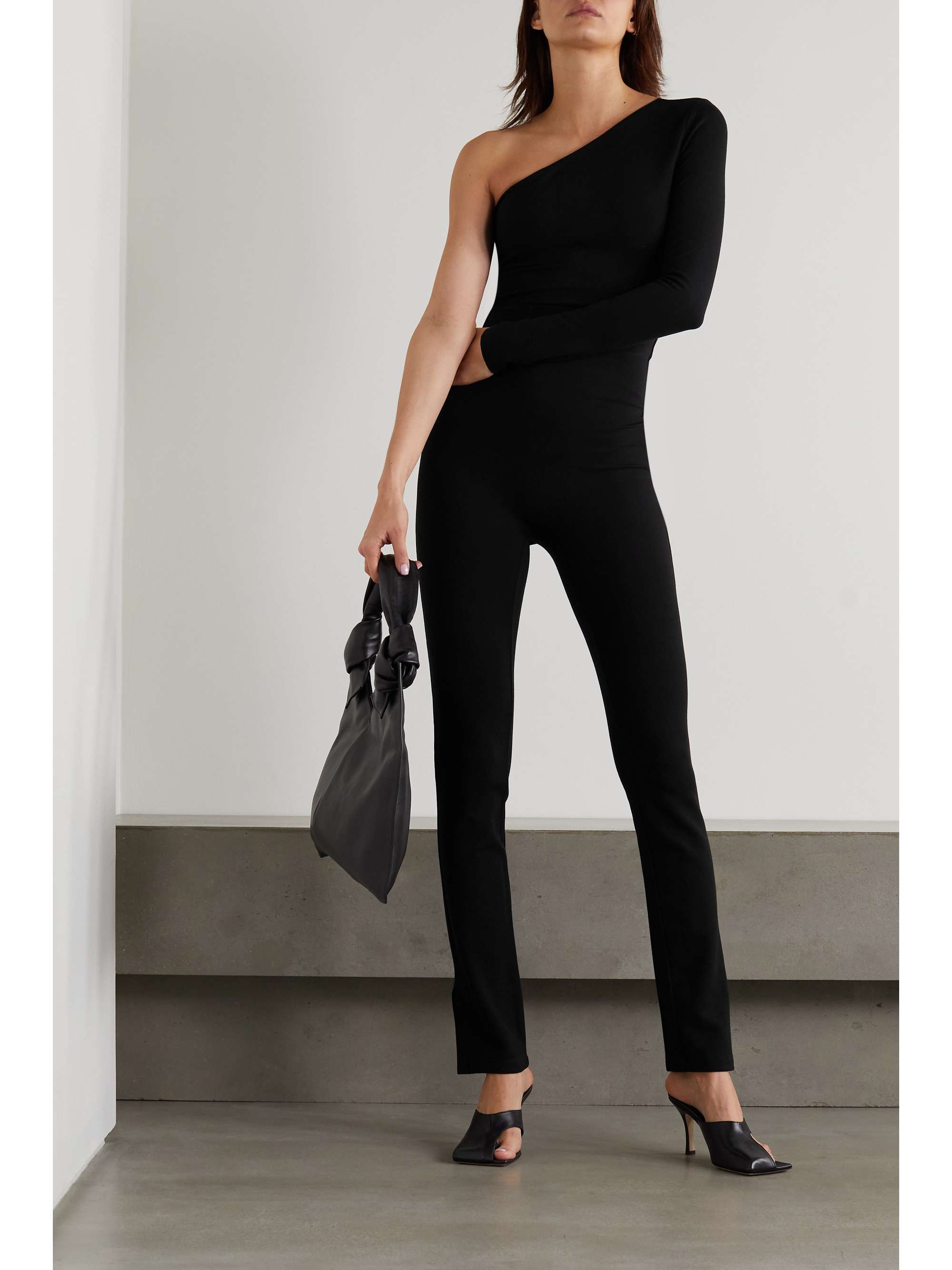 Rio stretch-ponte slim-leg pants view