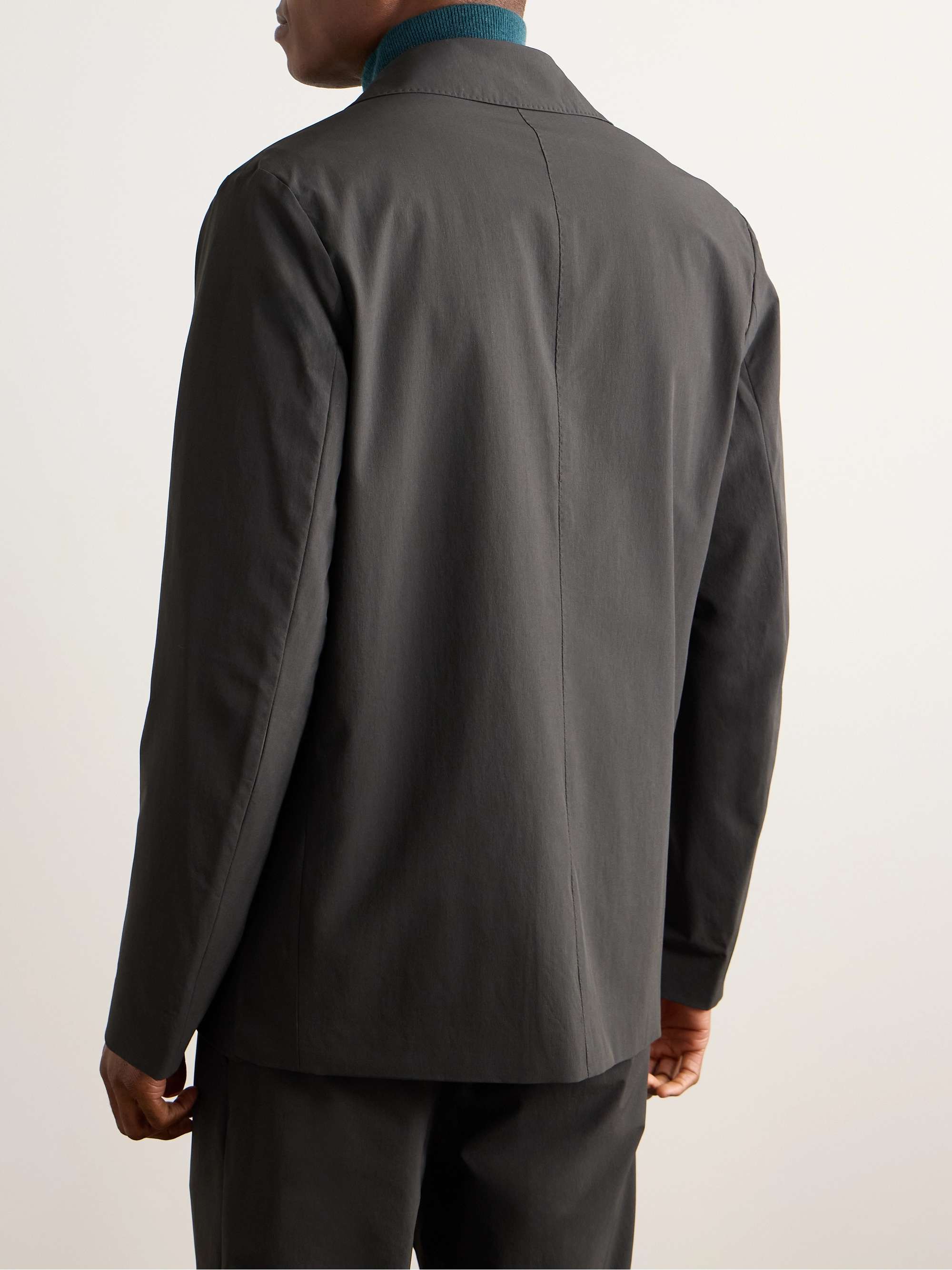 Stretch Recycled-Nylon Shirt Jacket view