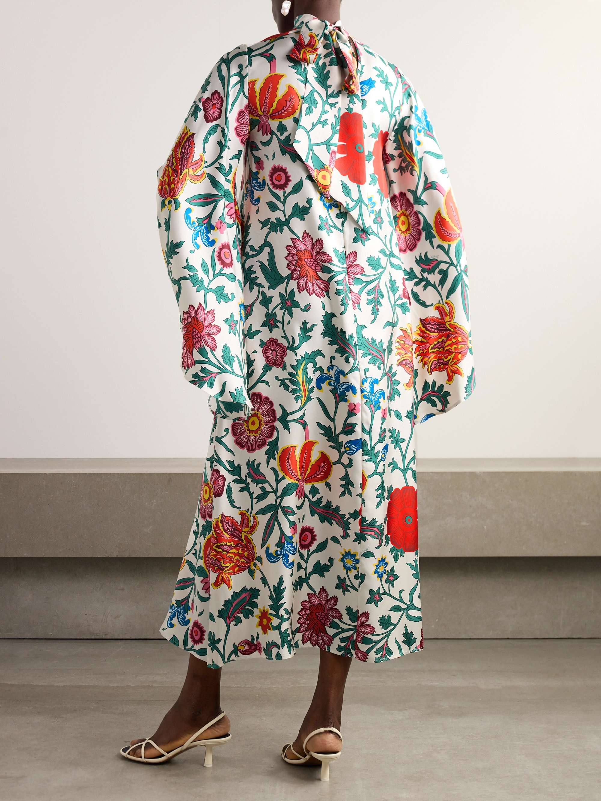 + Orlebar Brown Magnifico floral-print silk-twill midi dress view