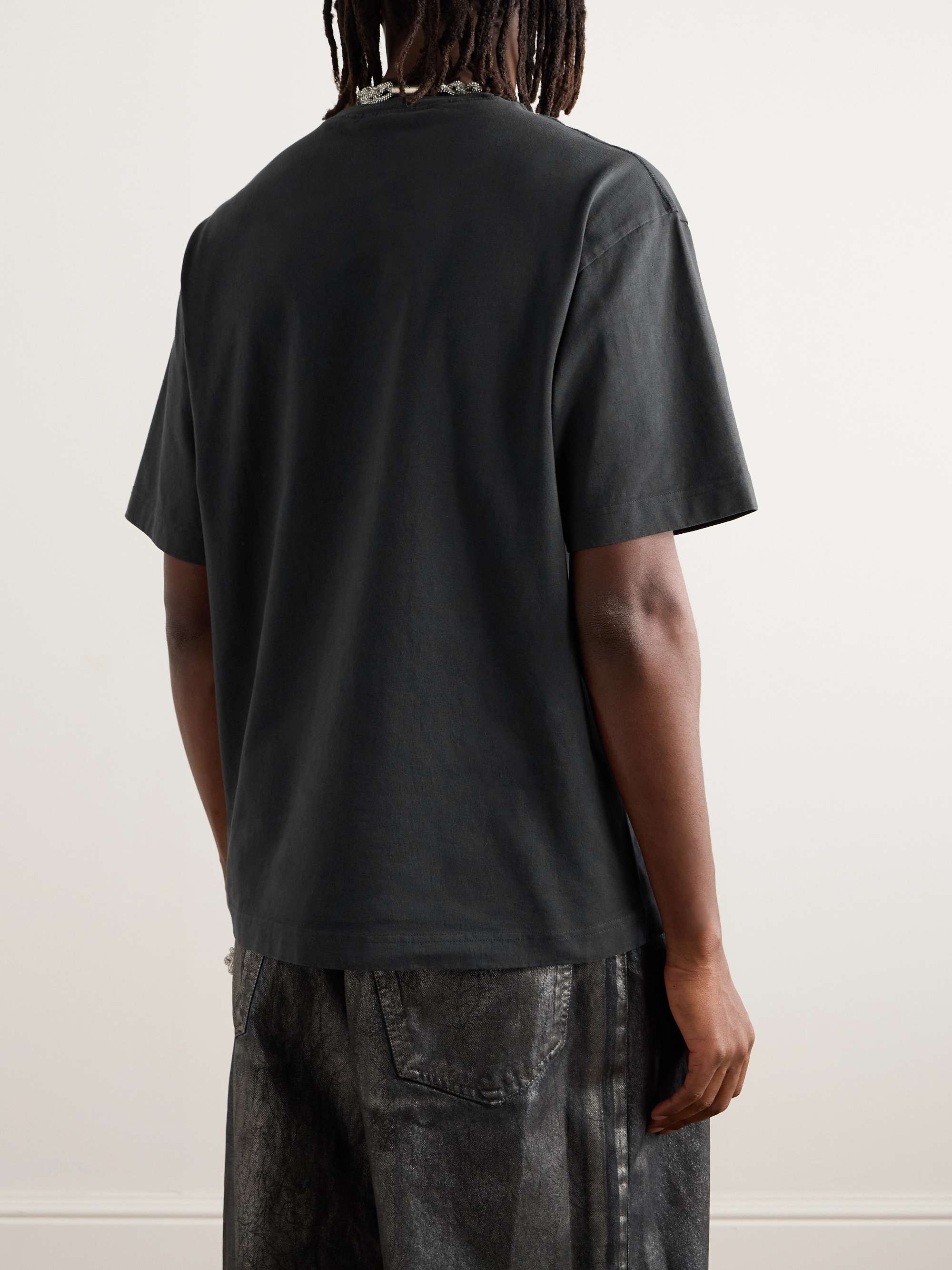 Exford Logo-Flocked Cotton-Jersey T-Shirt view