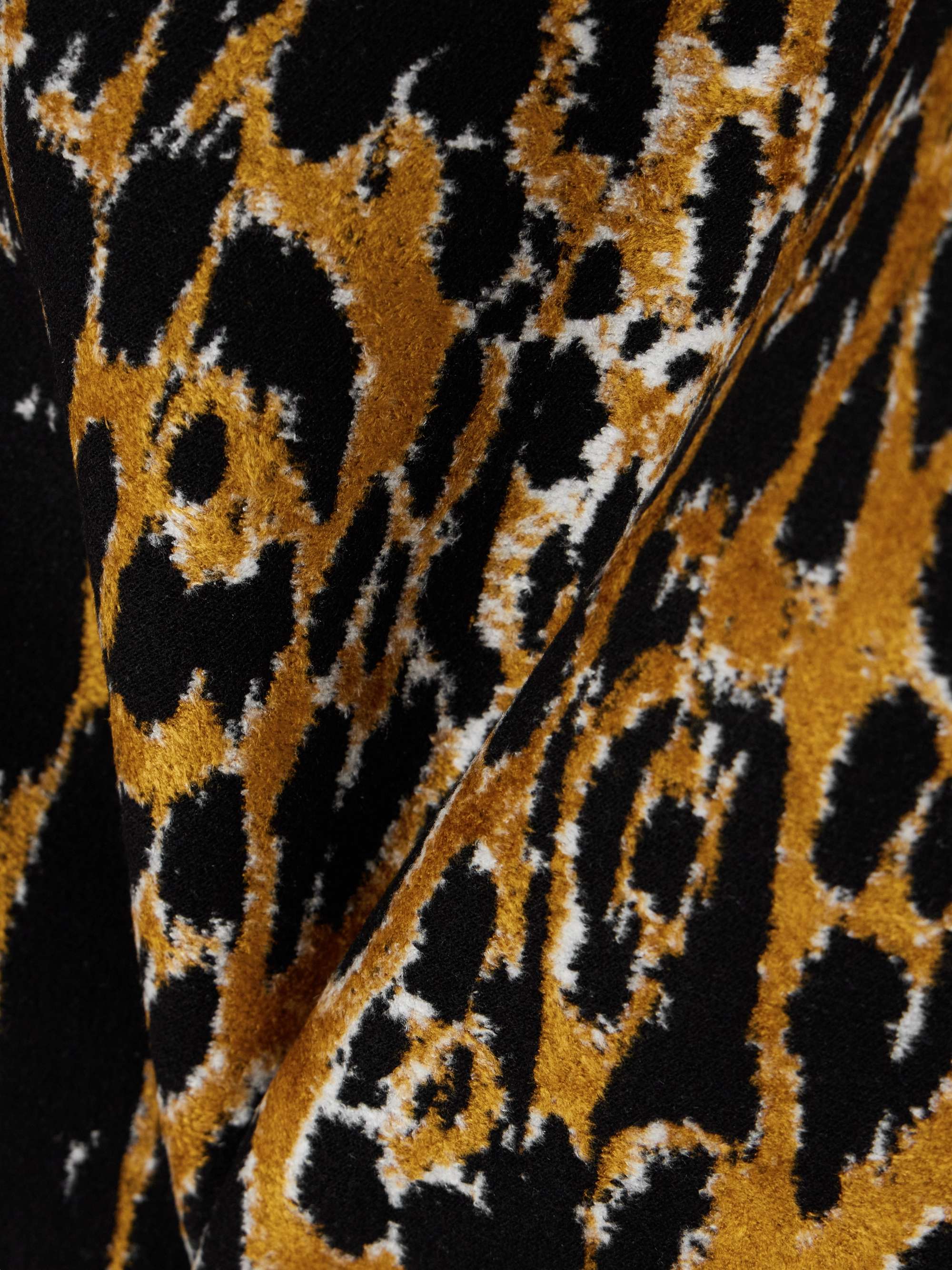 Leopard-jacquard mini skirt view
