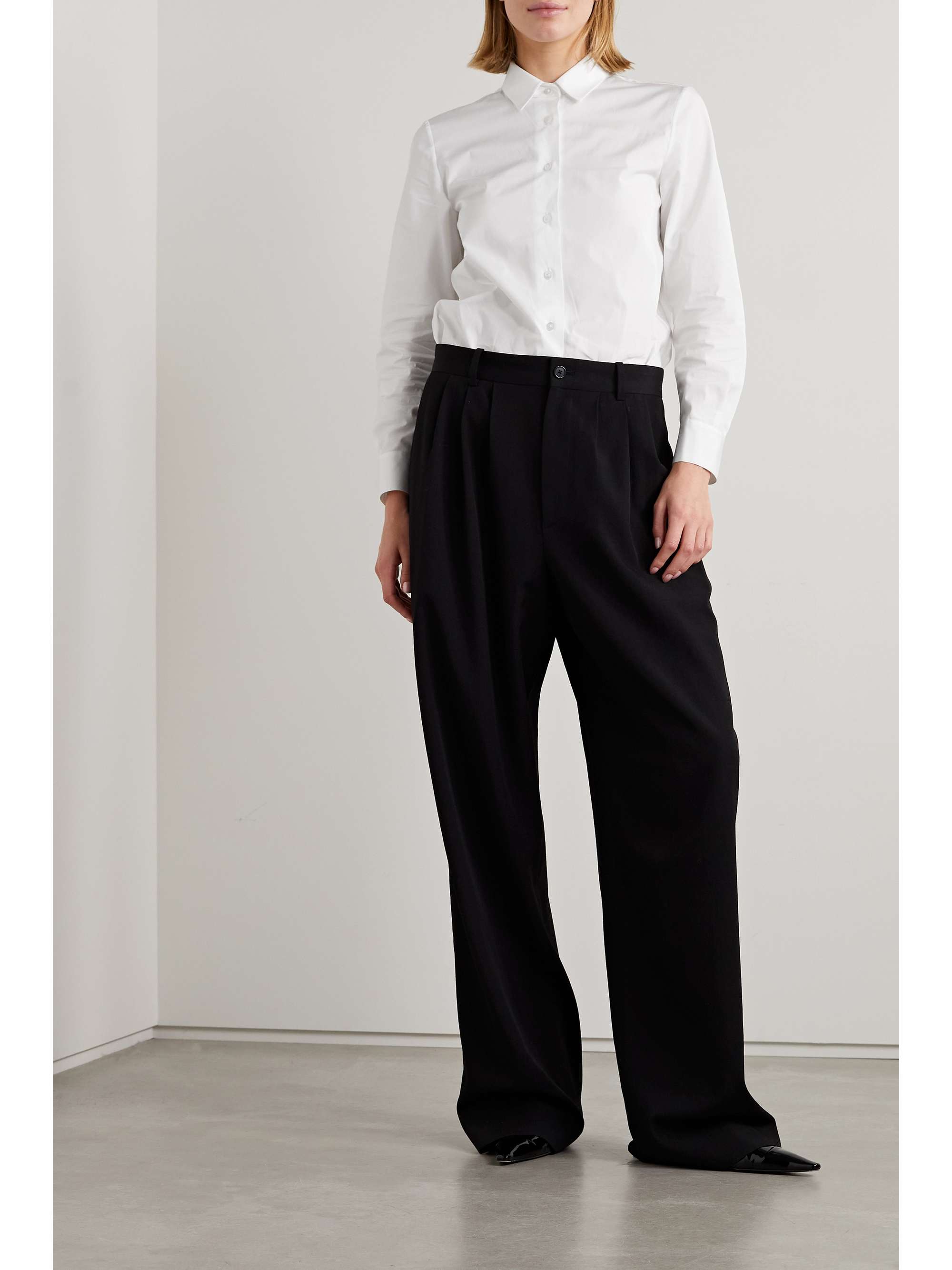 Sadie cotton-poplin shirt view