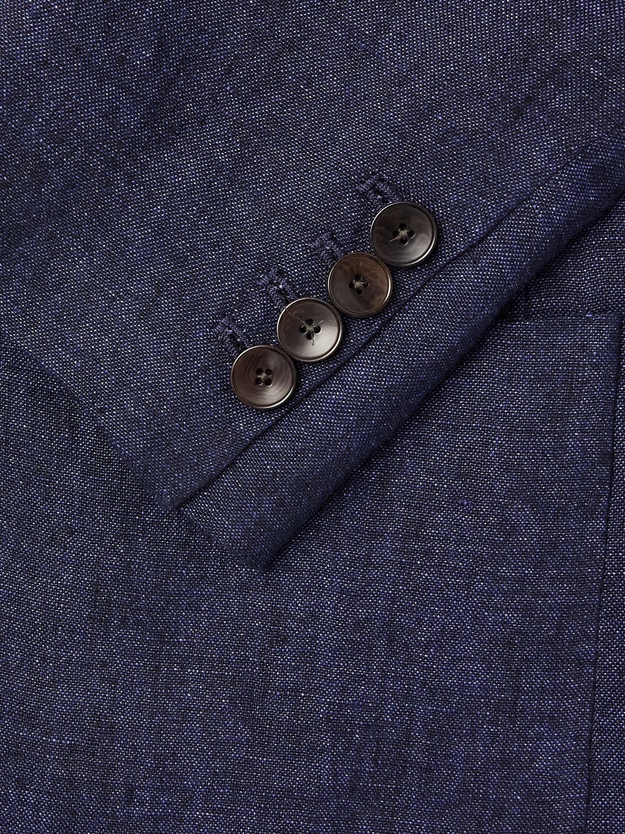 Unstructured Linen-Chambray Suit Jacket view