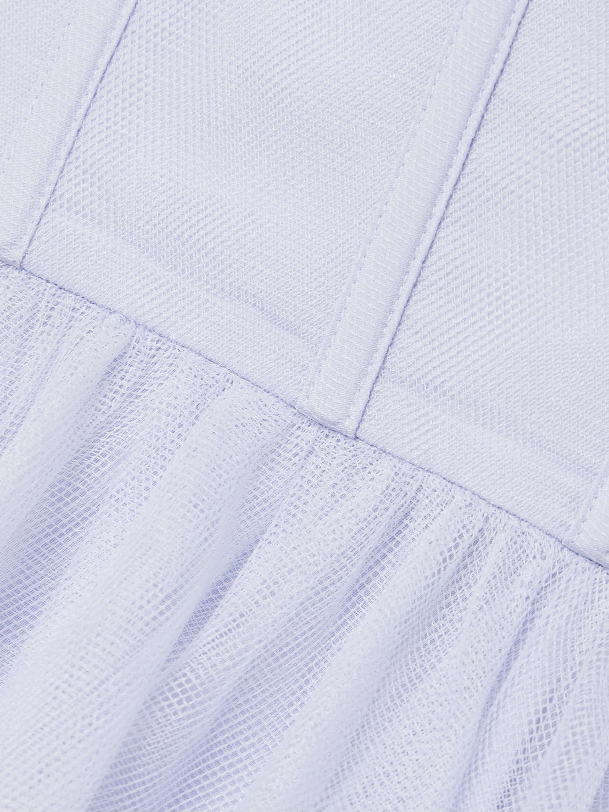 Pleated tulle midi dress view