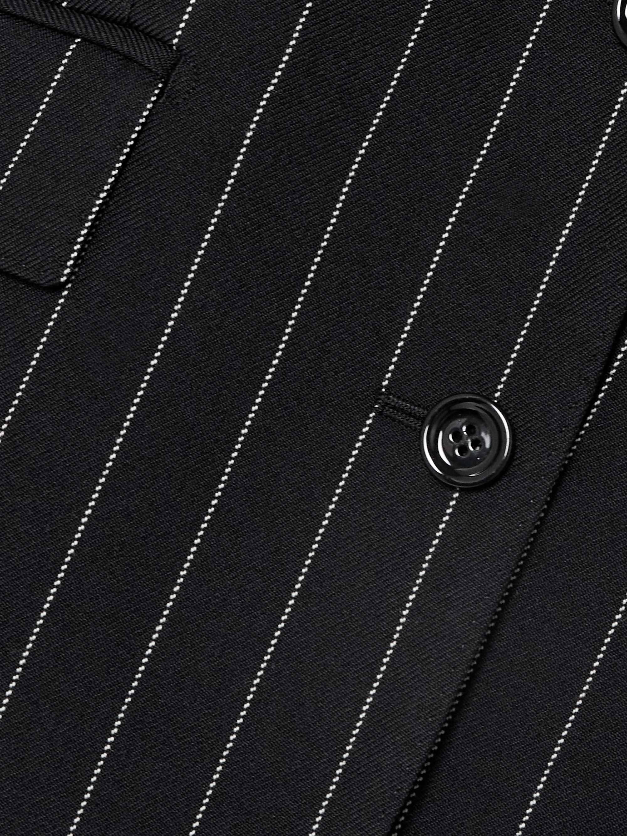 Pinstriped wool-twill blazer view