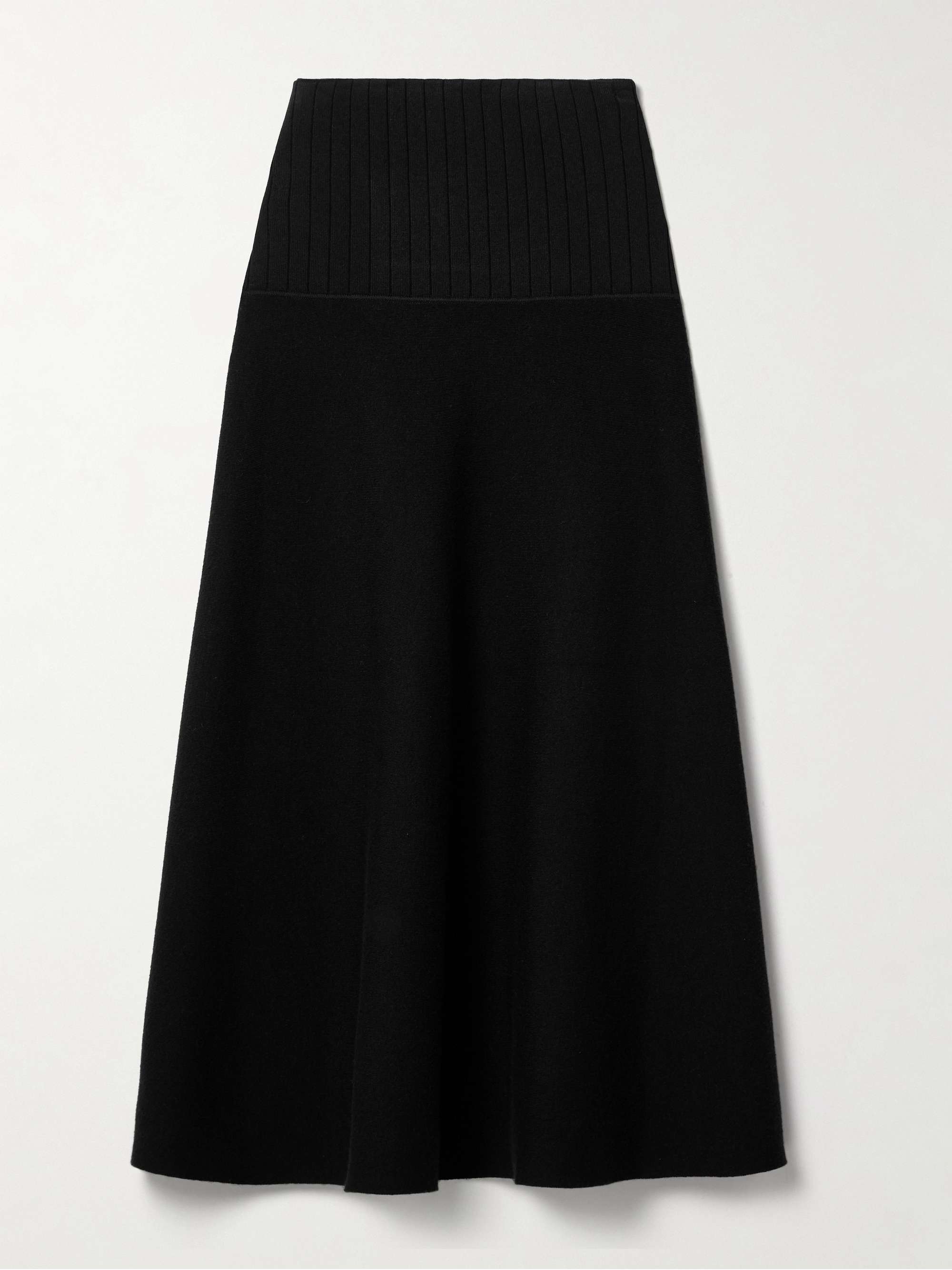 Katalina ribbed ponte midi skirt view