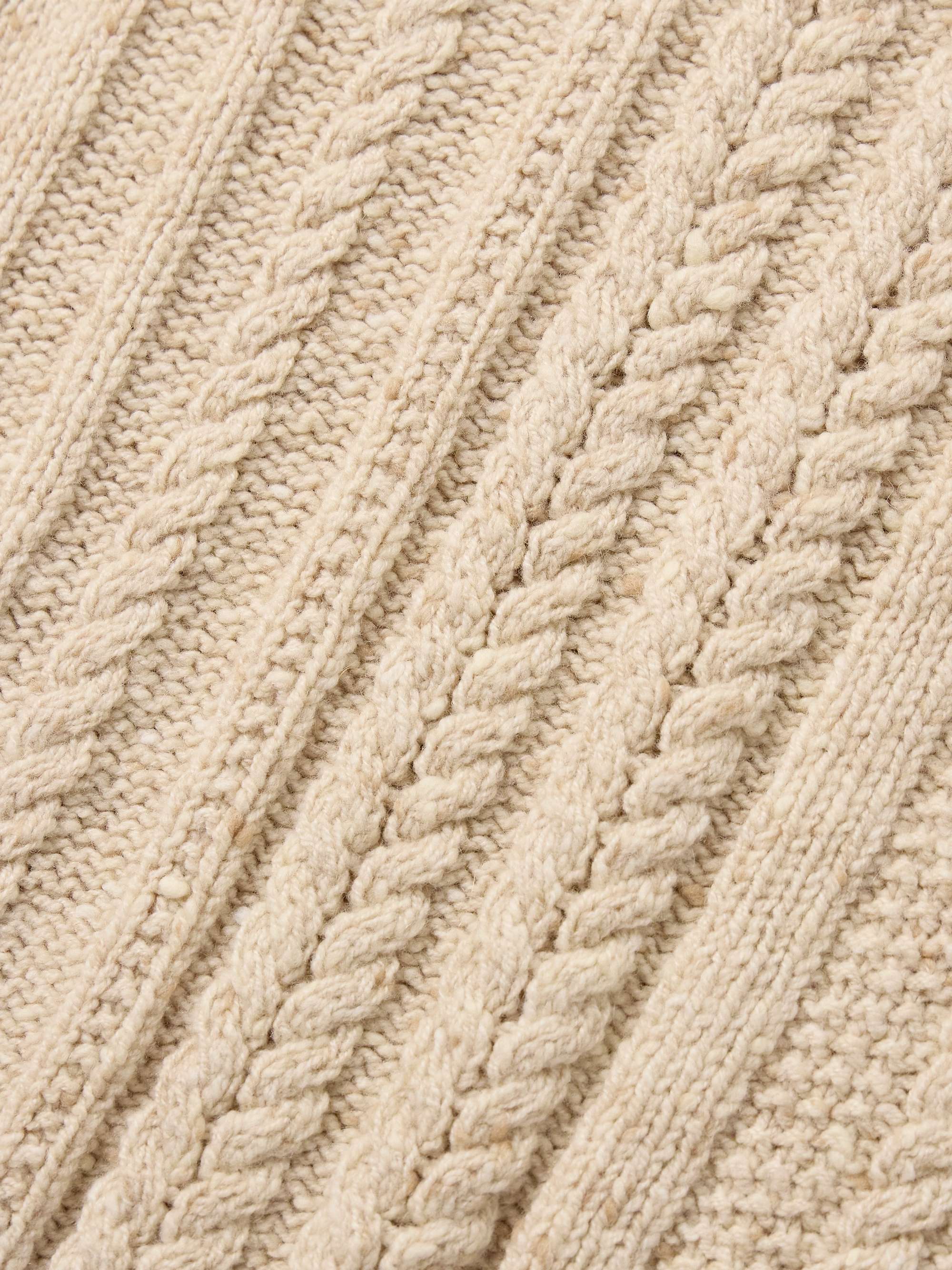 Ridge Cable-Knit Merino Wool and Cashmere-Blend Sweater view