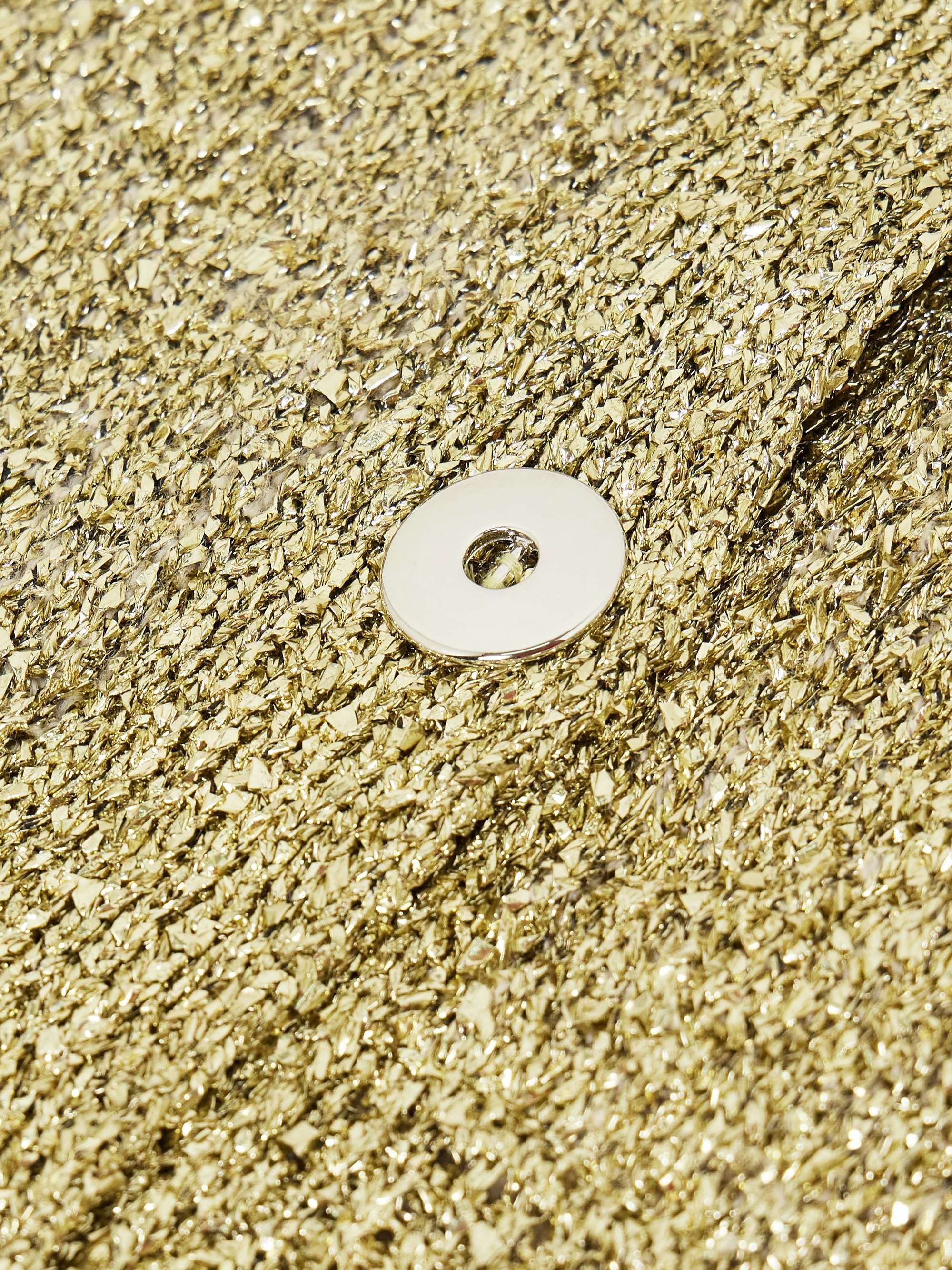 Metallic wool-blend cardigan view