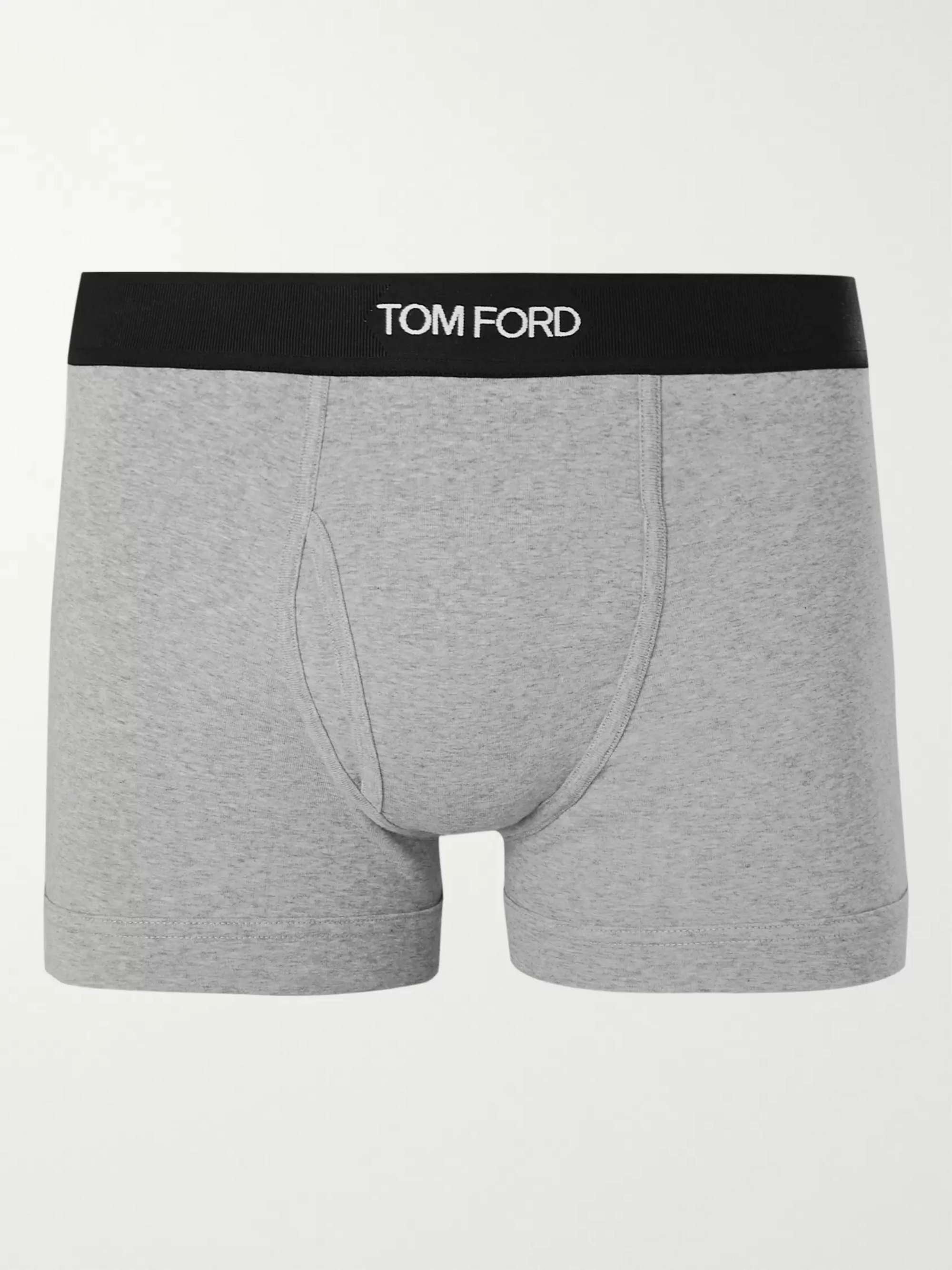 Stretch-Cotton Boxer Briefs view