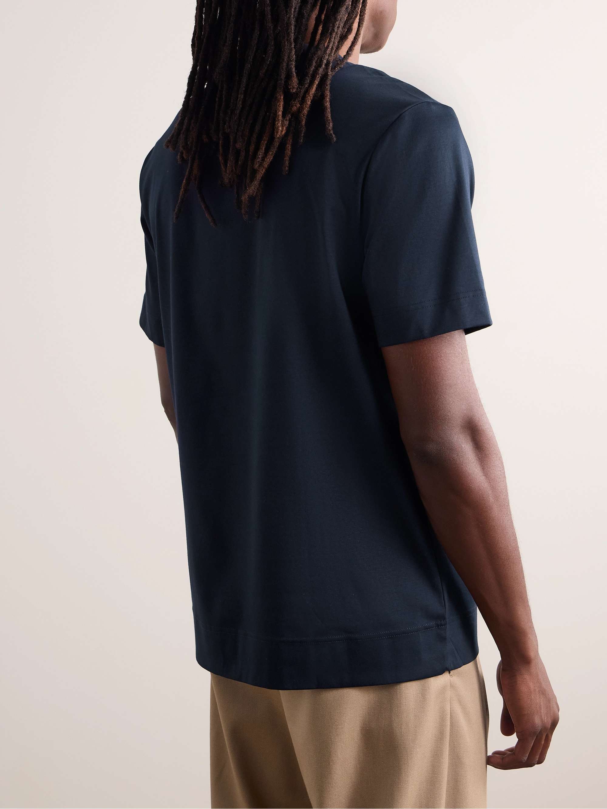 Pedro 3525 Embroidered Mercerised Organic Cotton-Jersey T-Shirt view