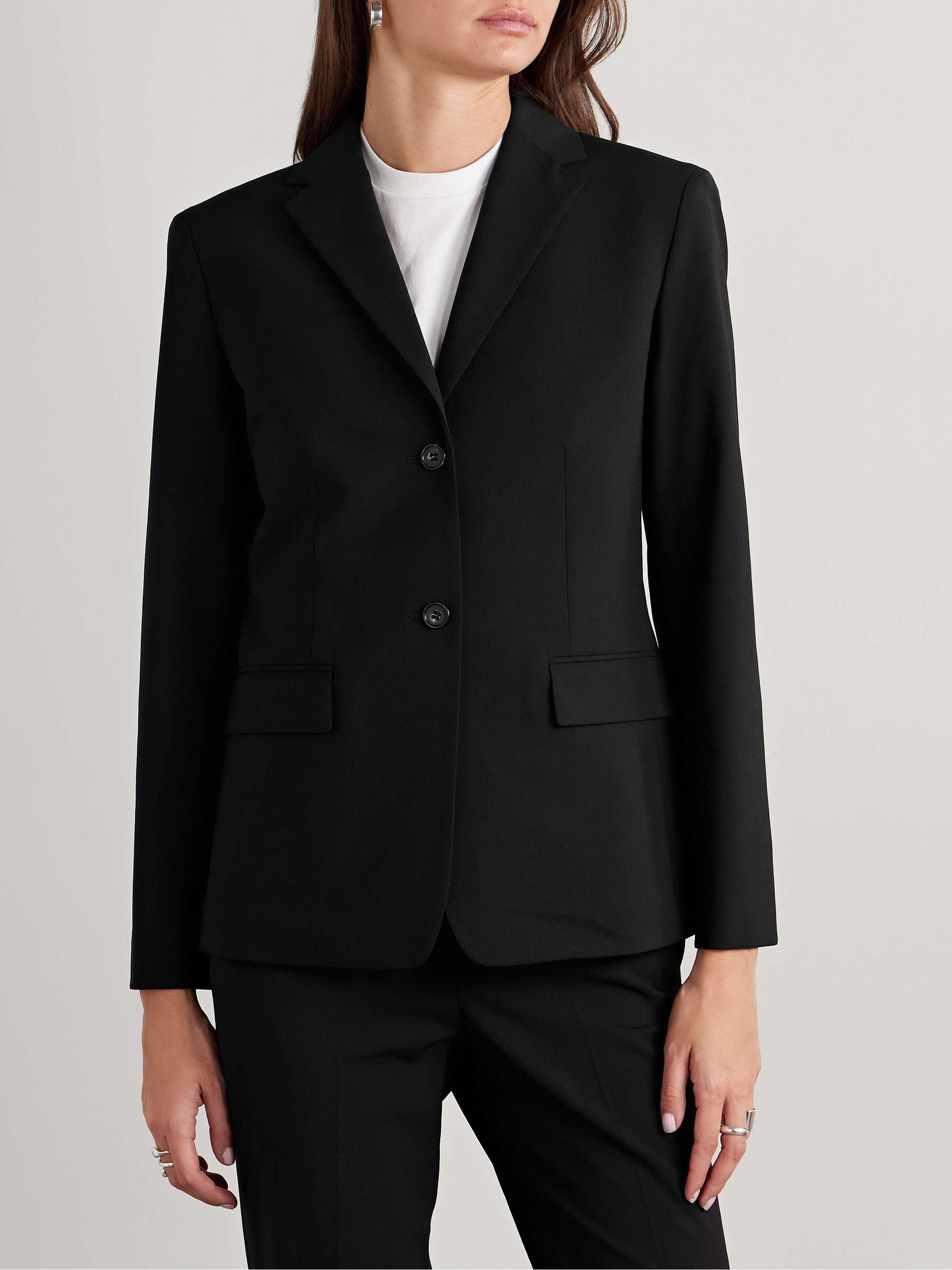 Wool-blend blazer view