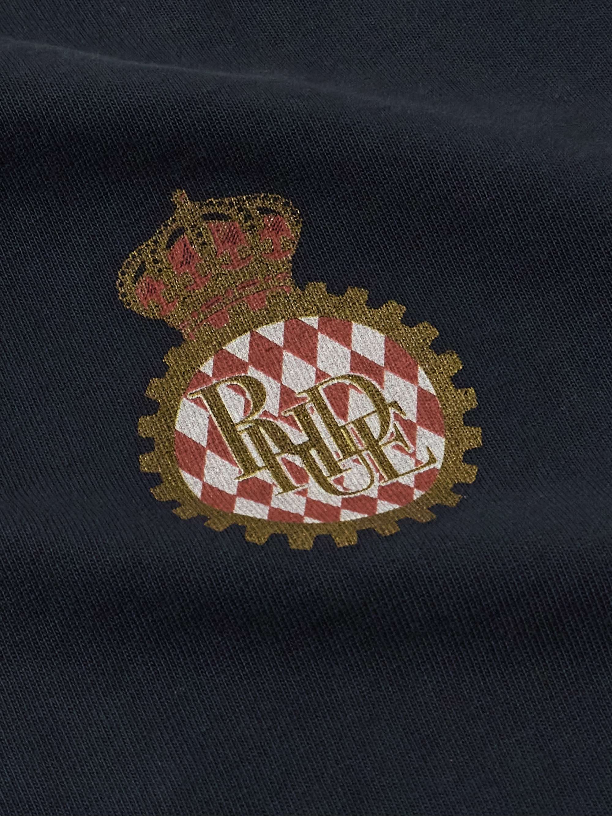 Racing Crest Logo-Print Cotton-Jersey T-Shirt view