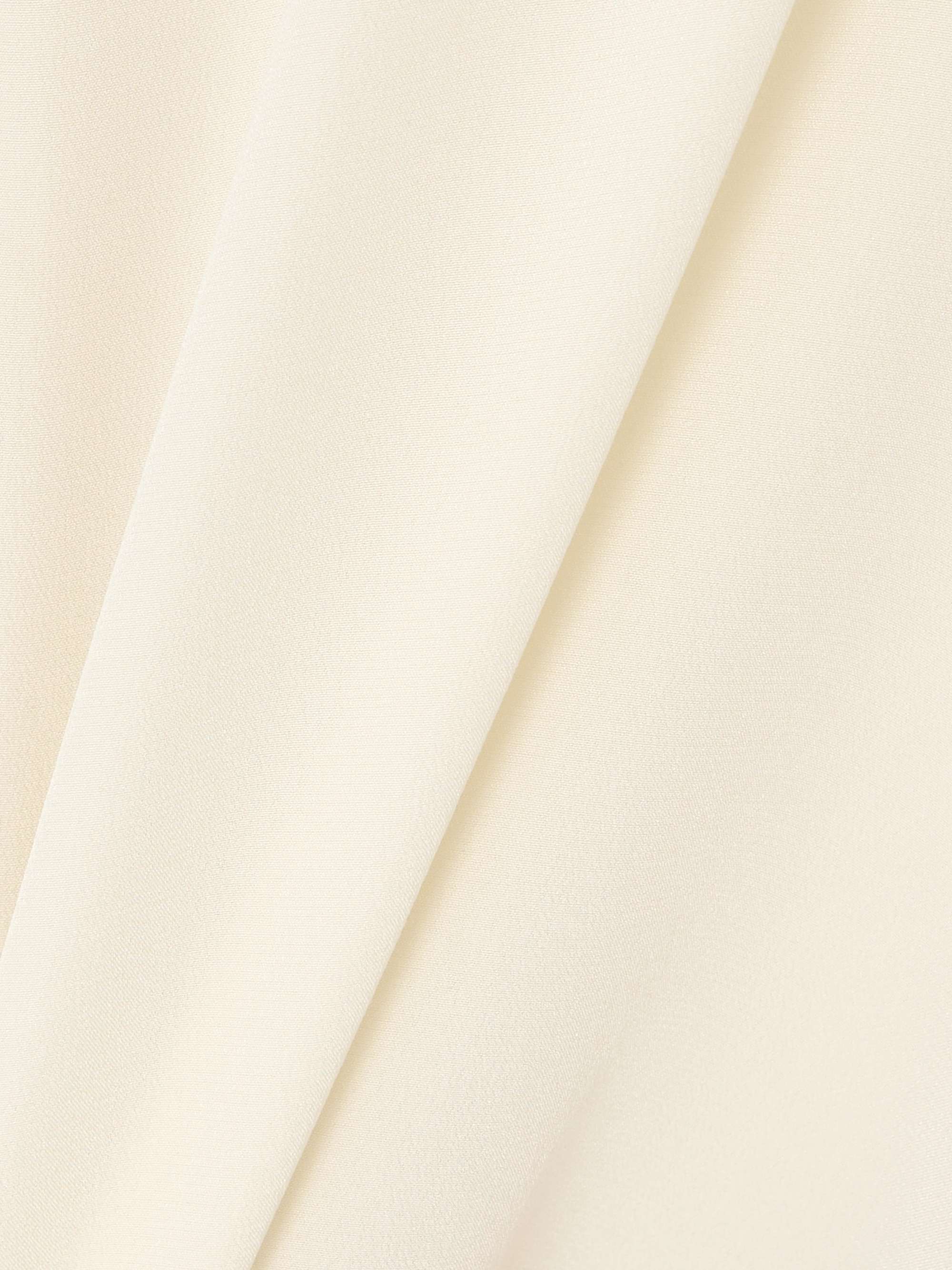 Ruffled silk crepe de chine shirt view