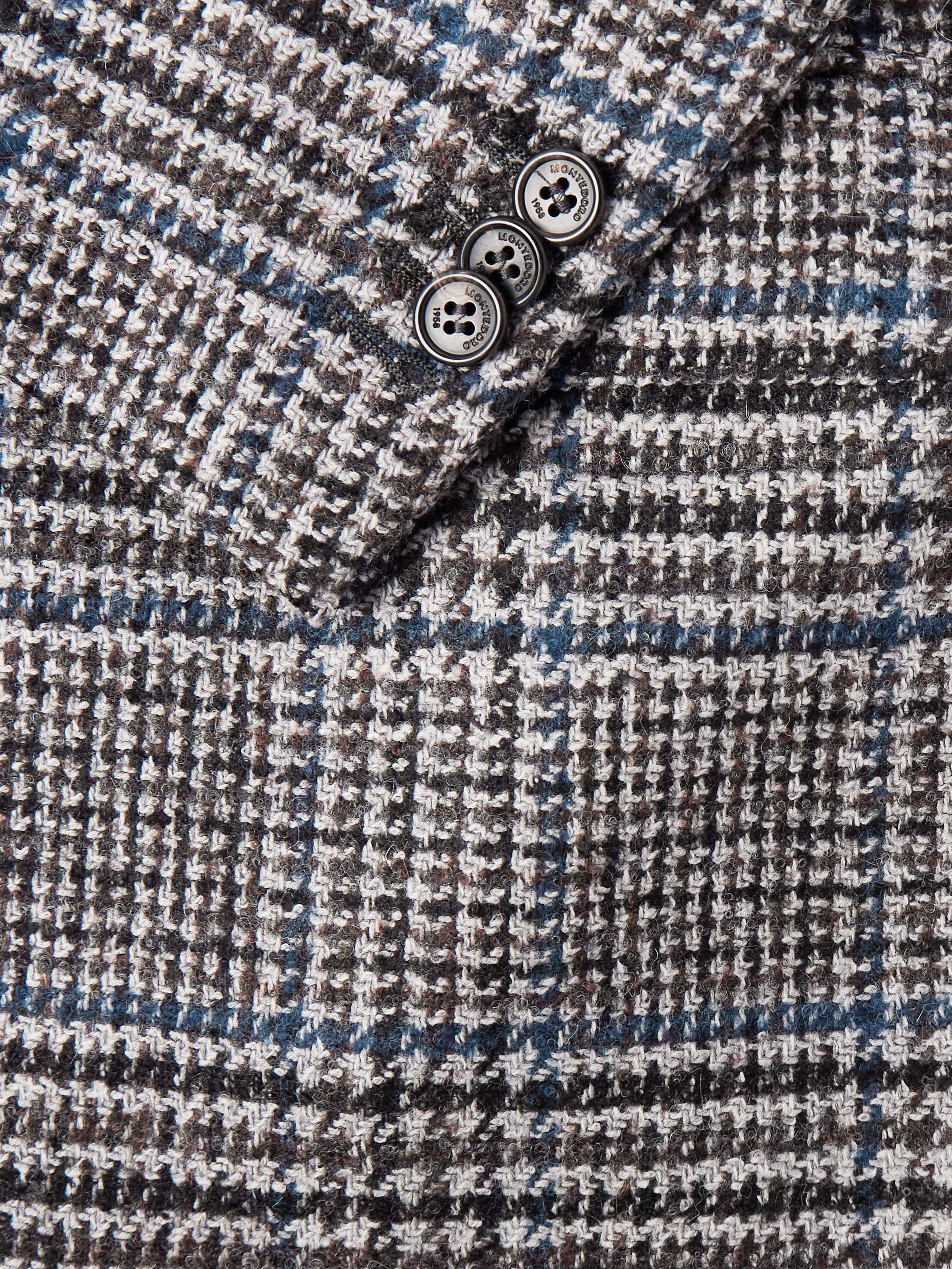 Montedoro Checked Wool-Blend Blazer view