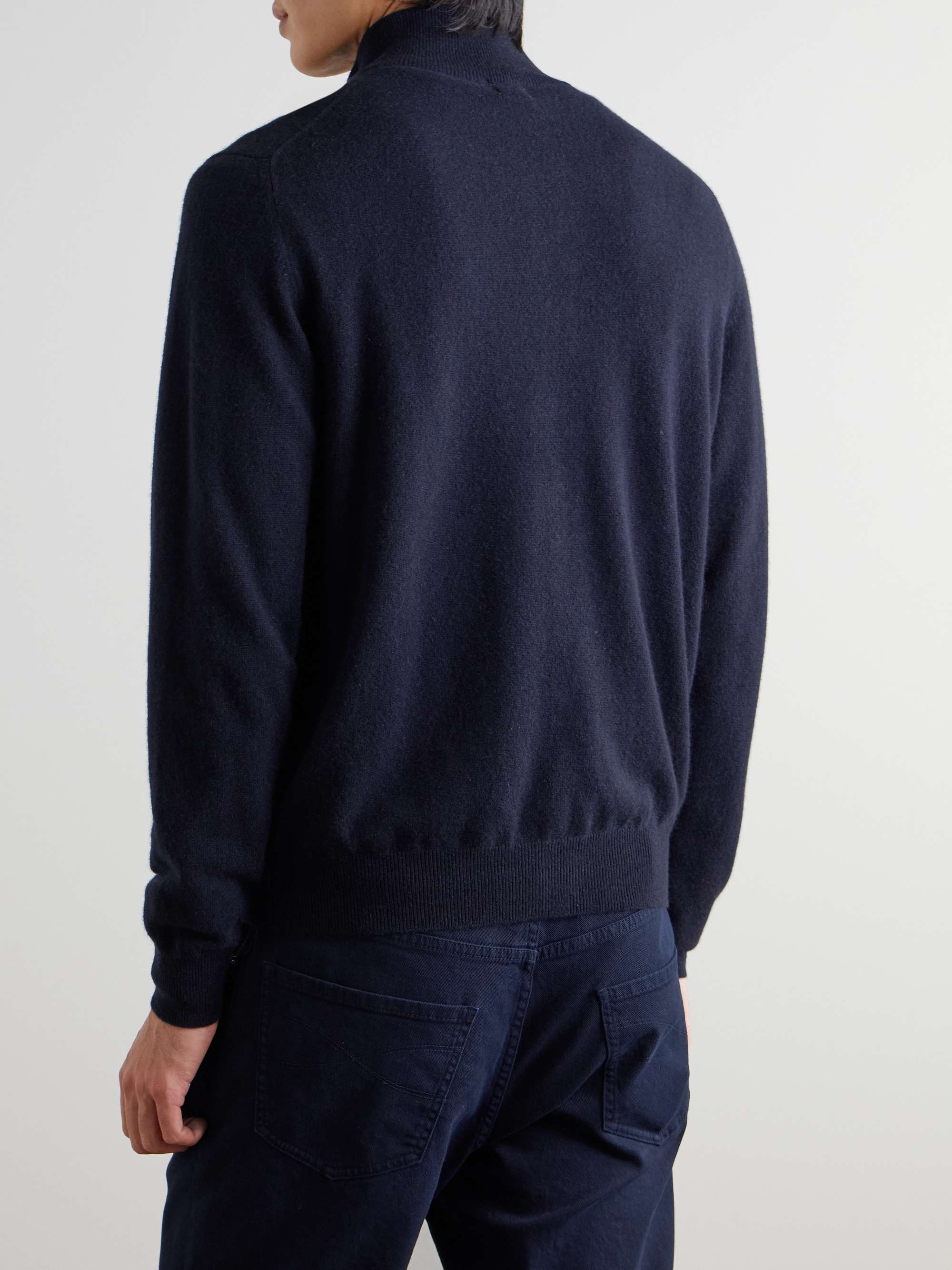 Noel Cashmere Zip-Up Cardigan view