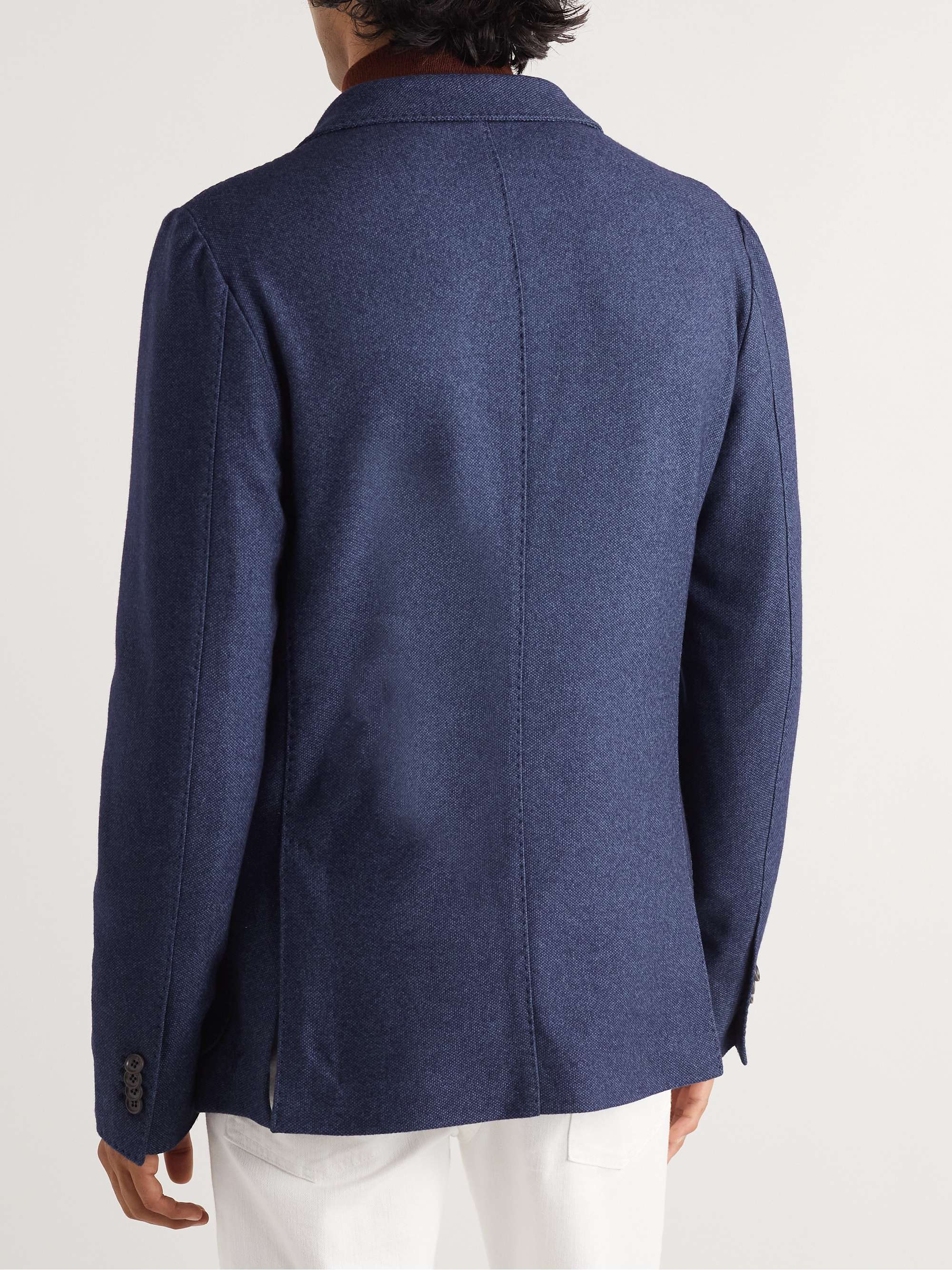Unstructured Silk and Cashmere-Blend Blazer view