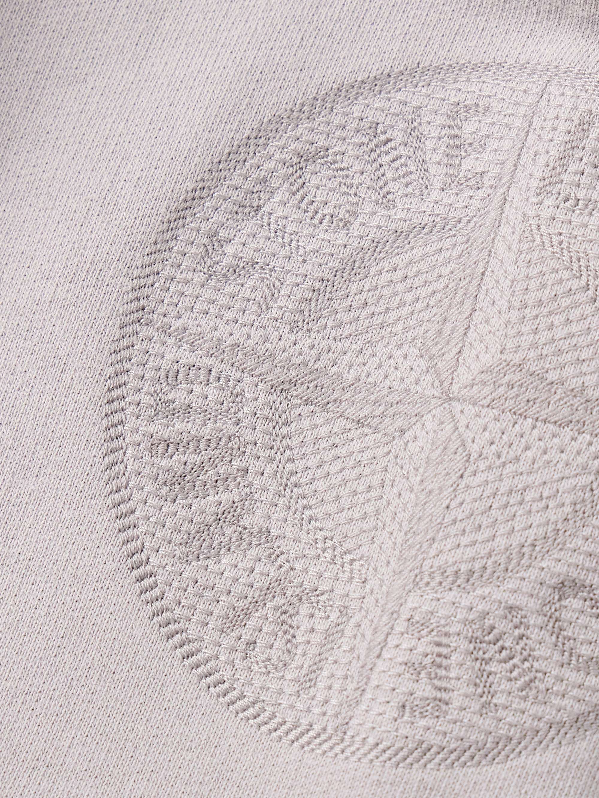 Logo-Embroidered Garment-Dyed Cotton-Jersey Sweatshirt view