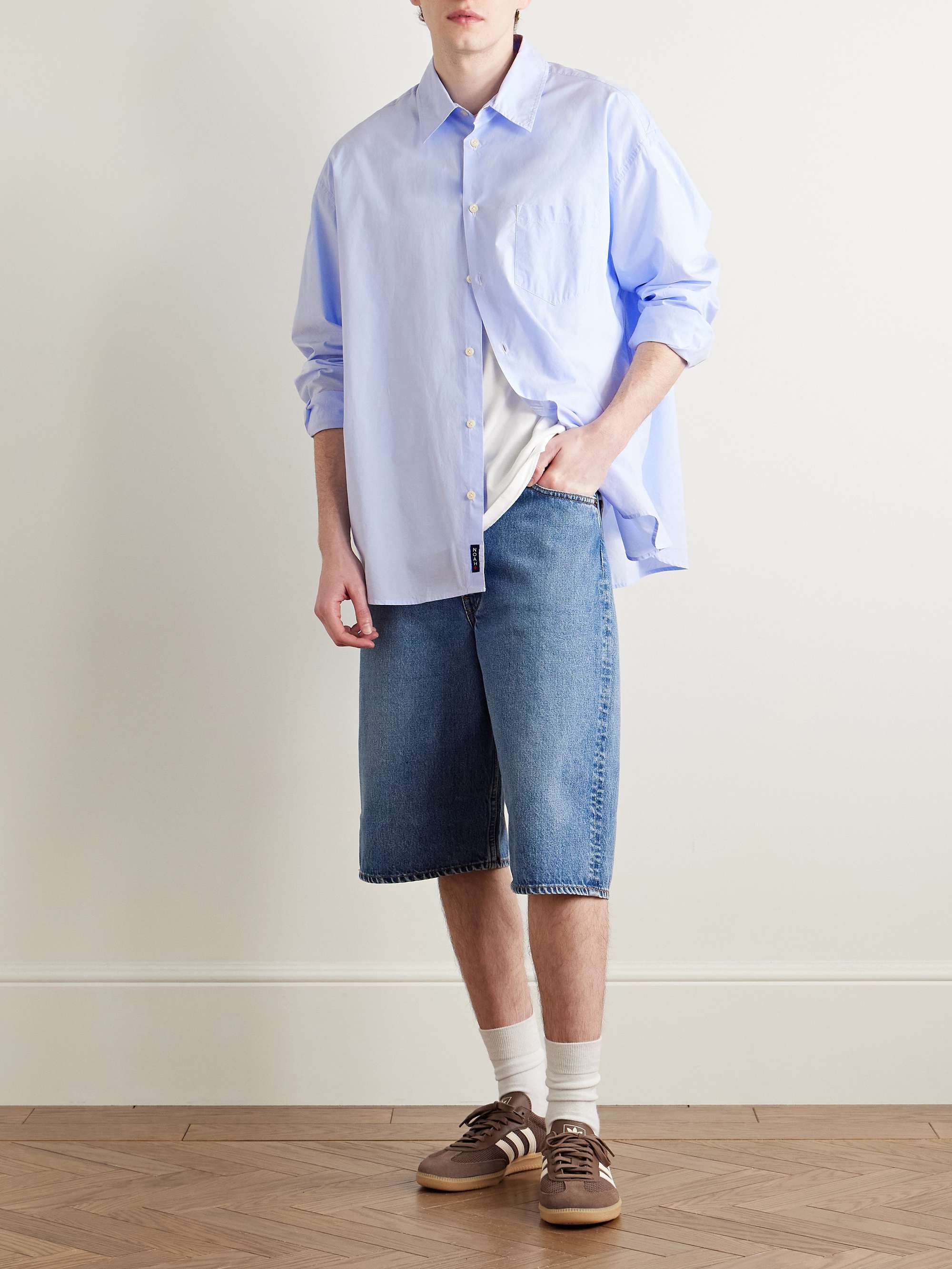 Oversized Cotton-Poplin Shirt view