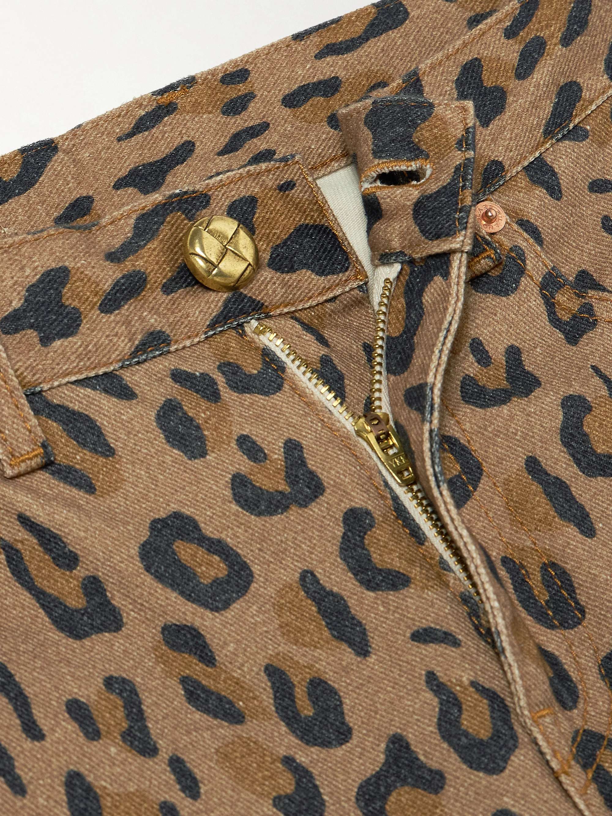 Simba Paso leopard-print mid-rise slim-fit jeans view