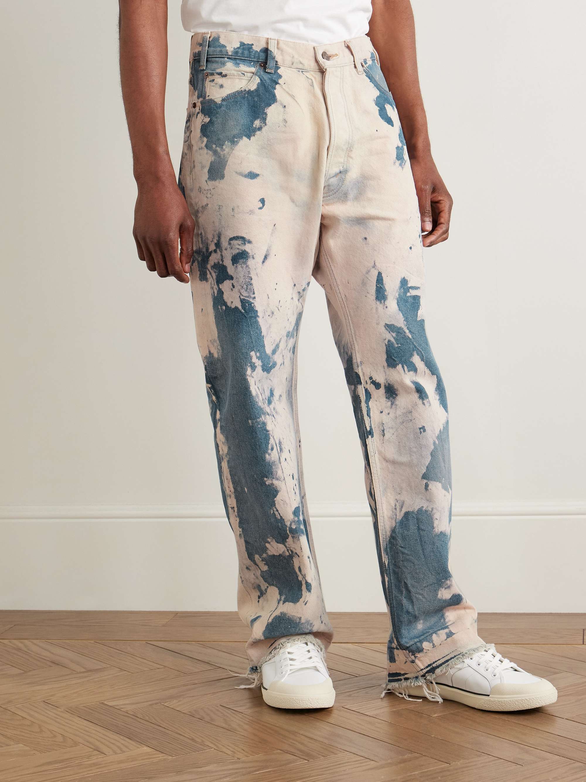 Wesley Straight-Leg Bleached Jeans view
