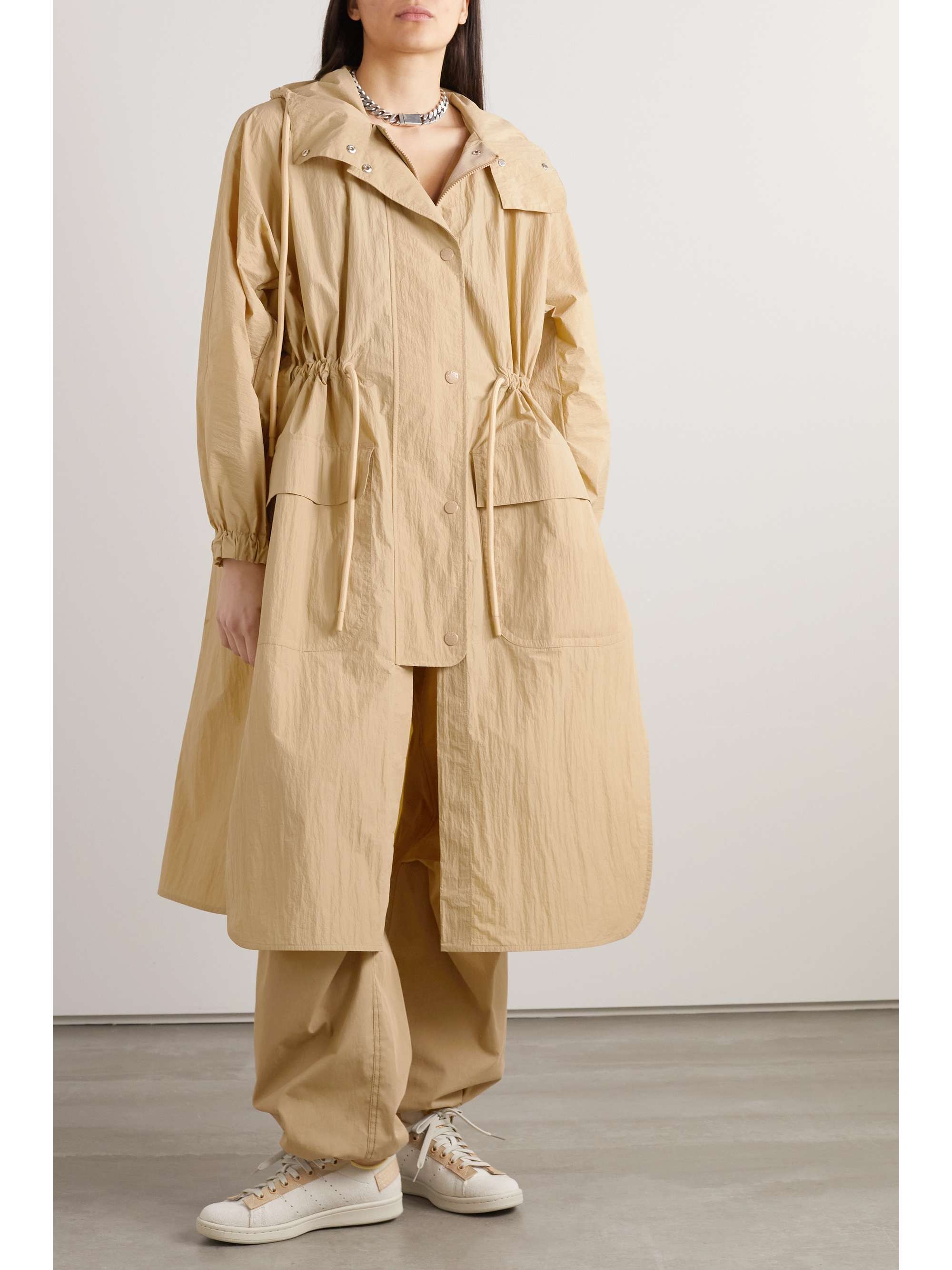 Sologne crinkled-shell parka view