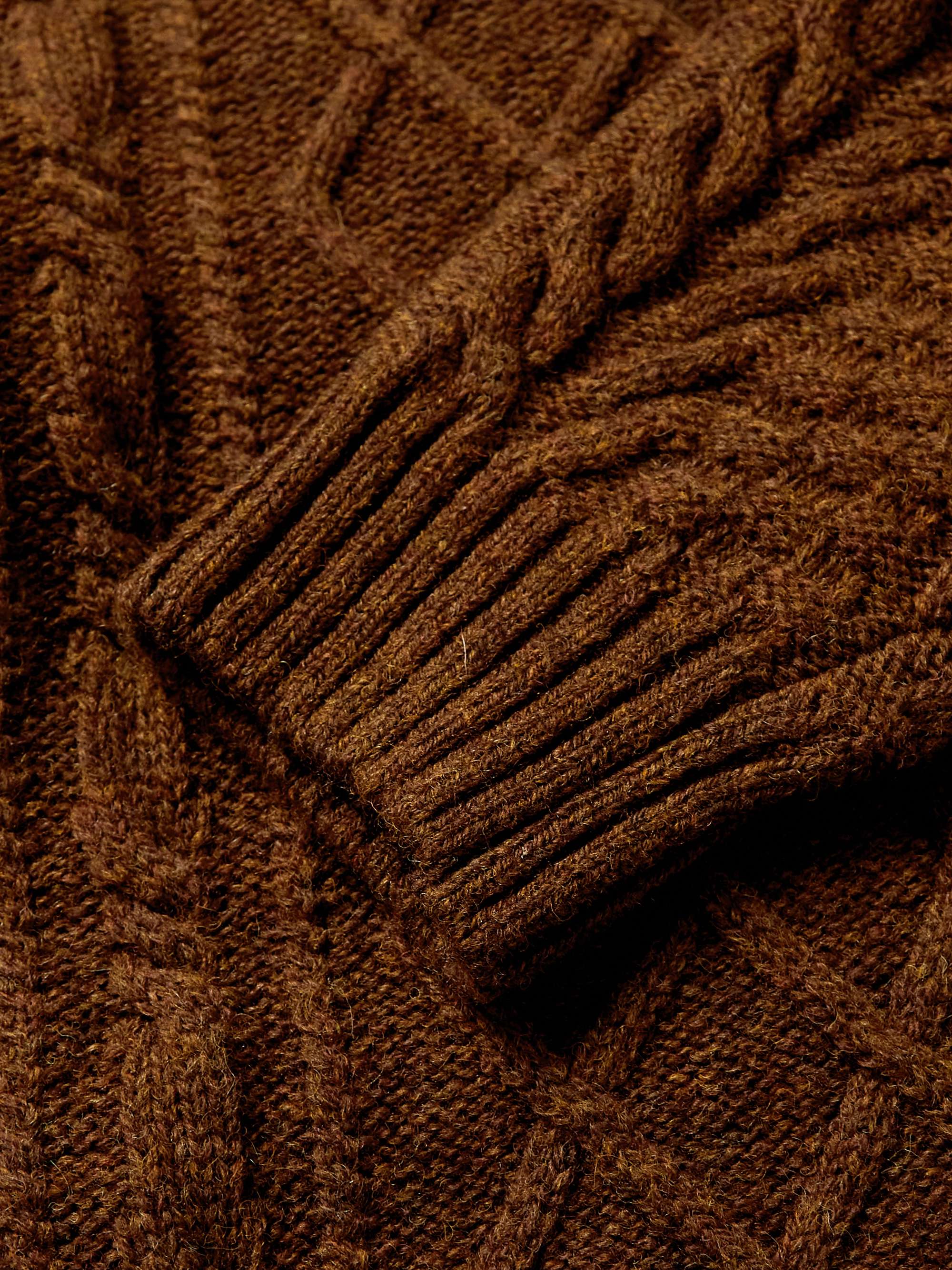Intarsia Cable-Knit Wool-Blend Sweater view