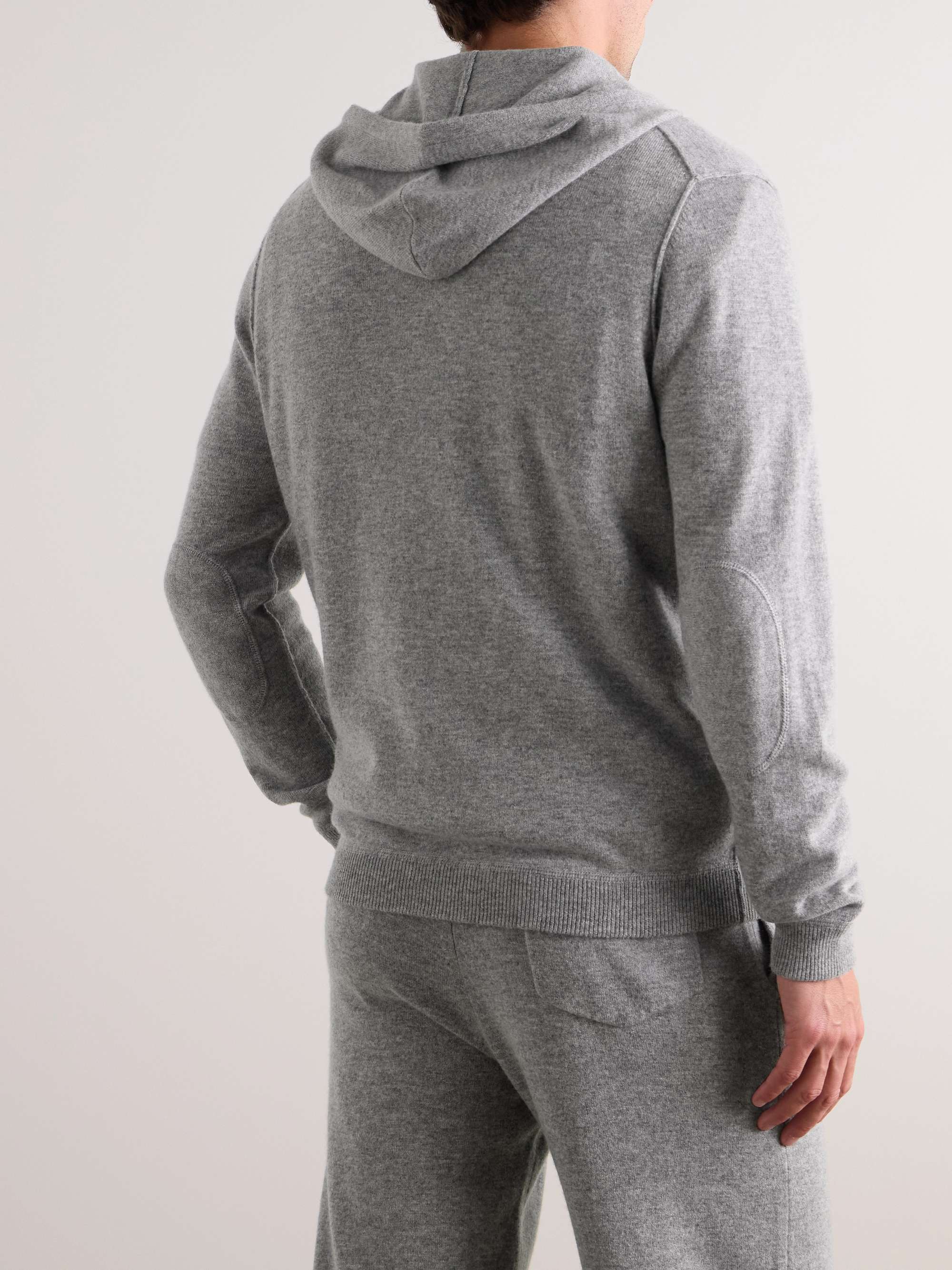 Virgin Wool and Cashmere-Blend Zip-Up Hoodie view