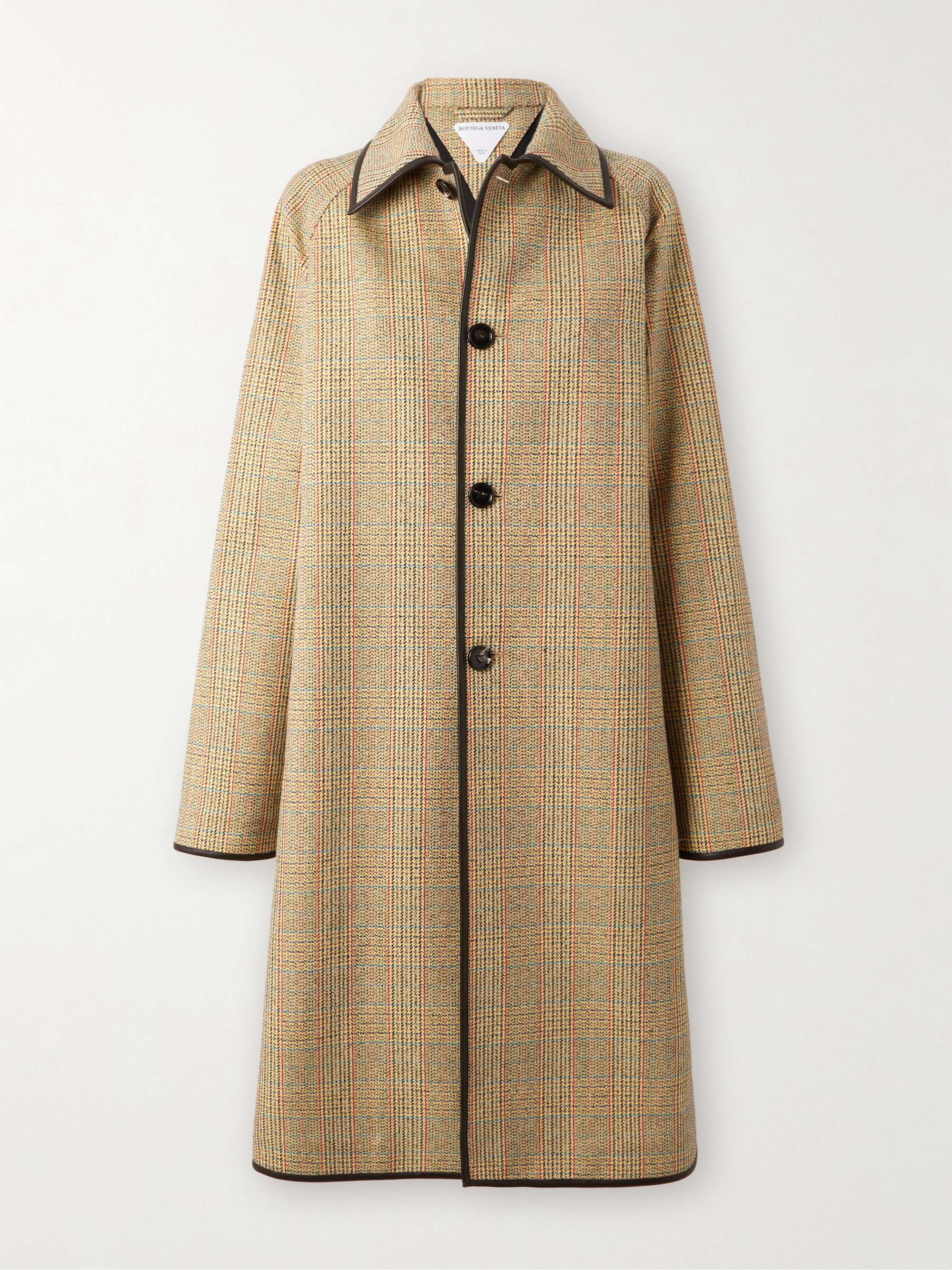 Plaid woven coat view