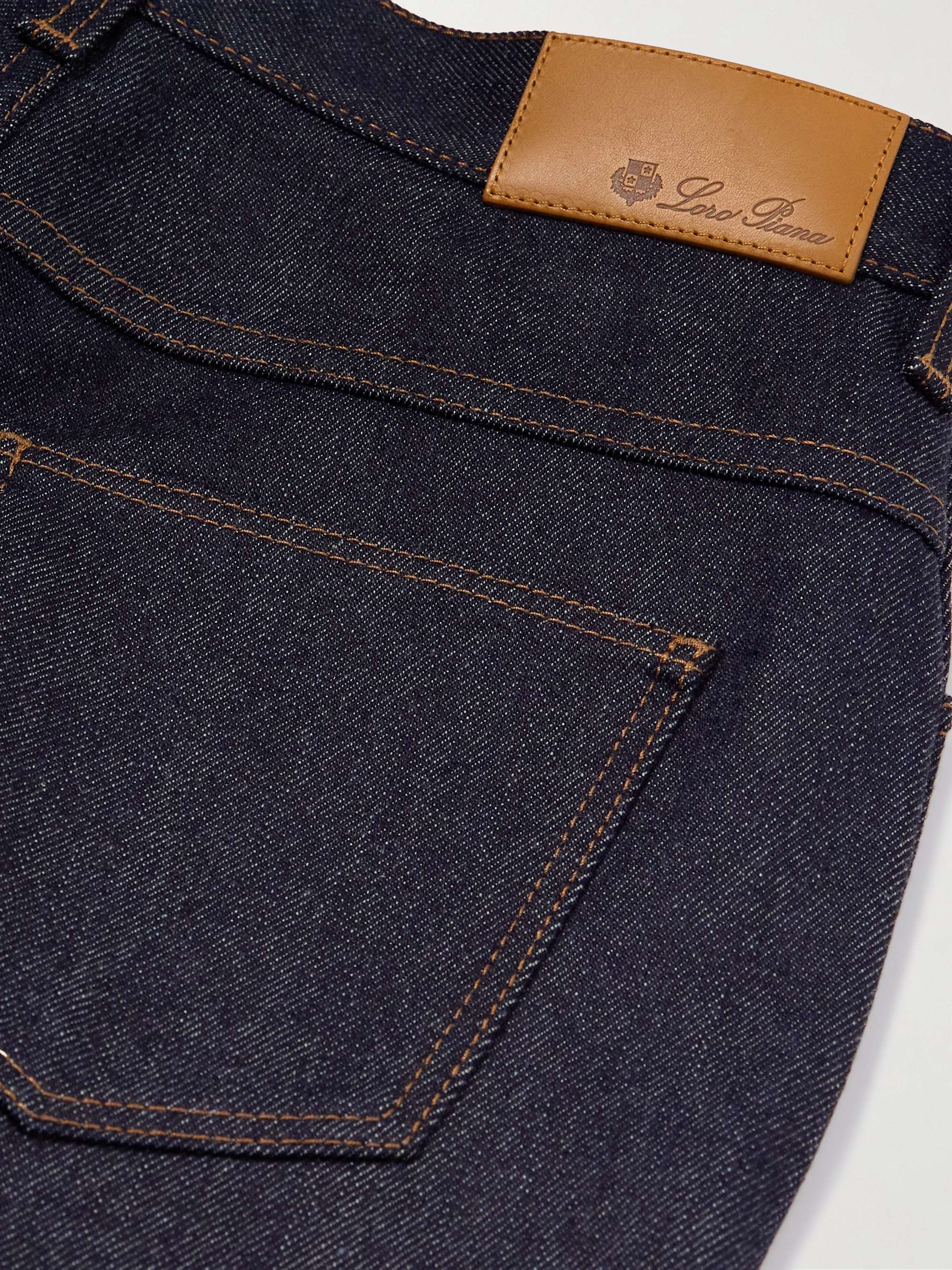 Faron cotton and cashmere-blend denim bootcut jeans view