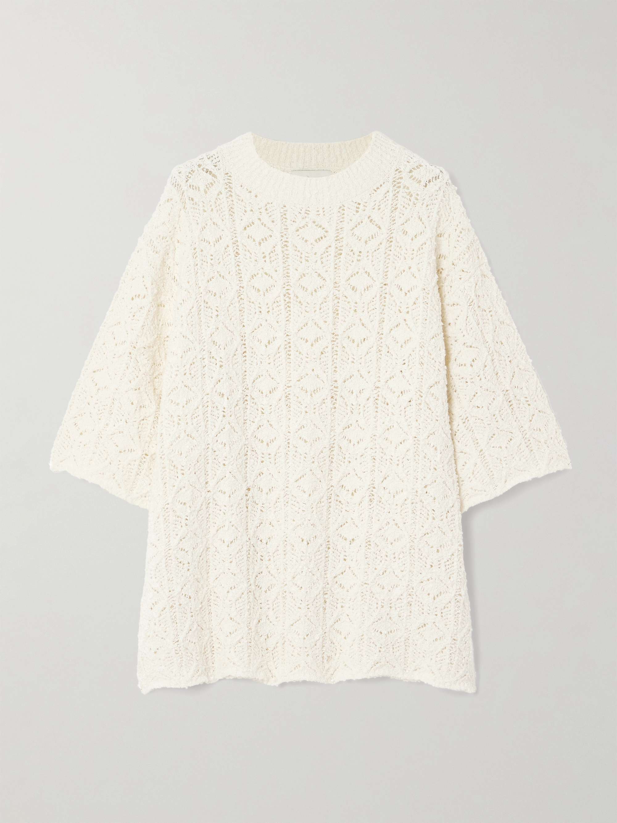 Antila crocheted cotton-blend chenille T-shirt view
