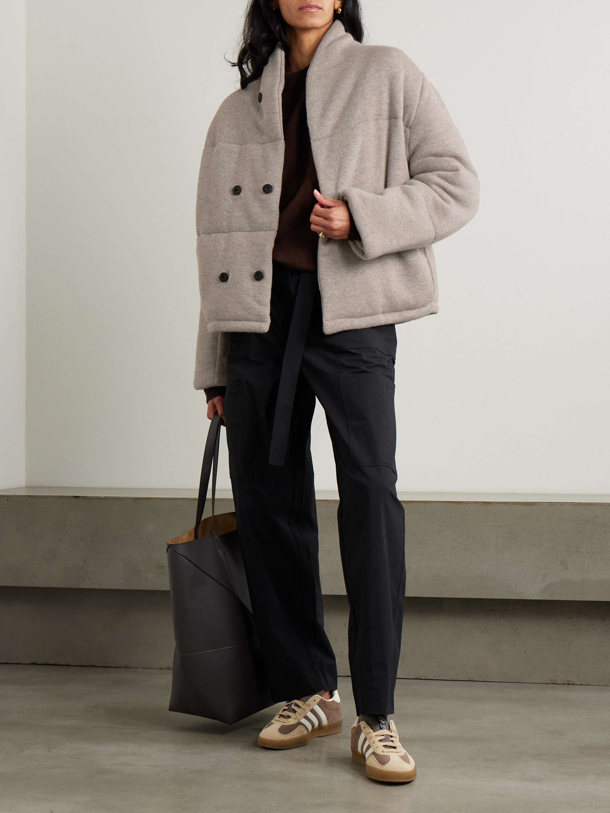 Prague quilted padded cashmere jacket view