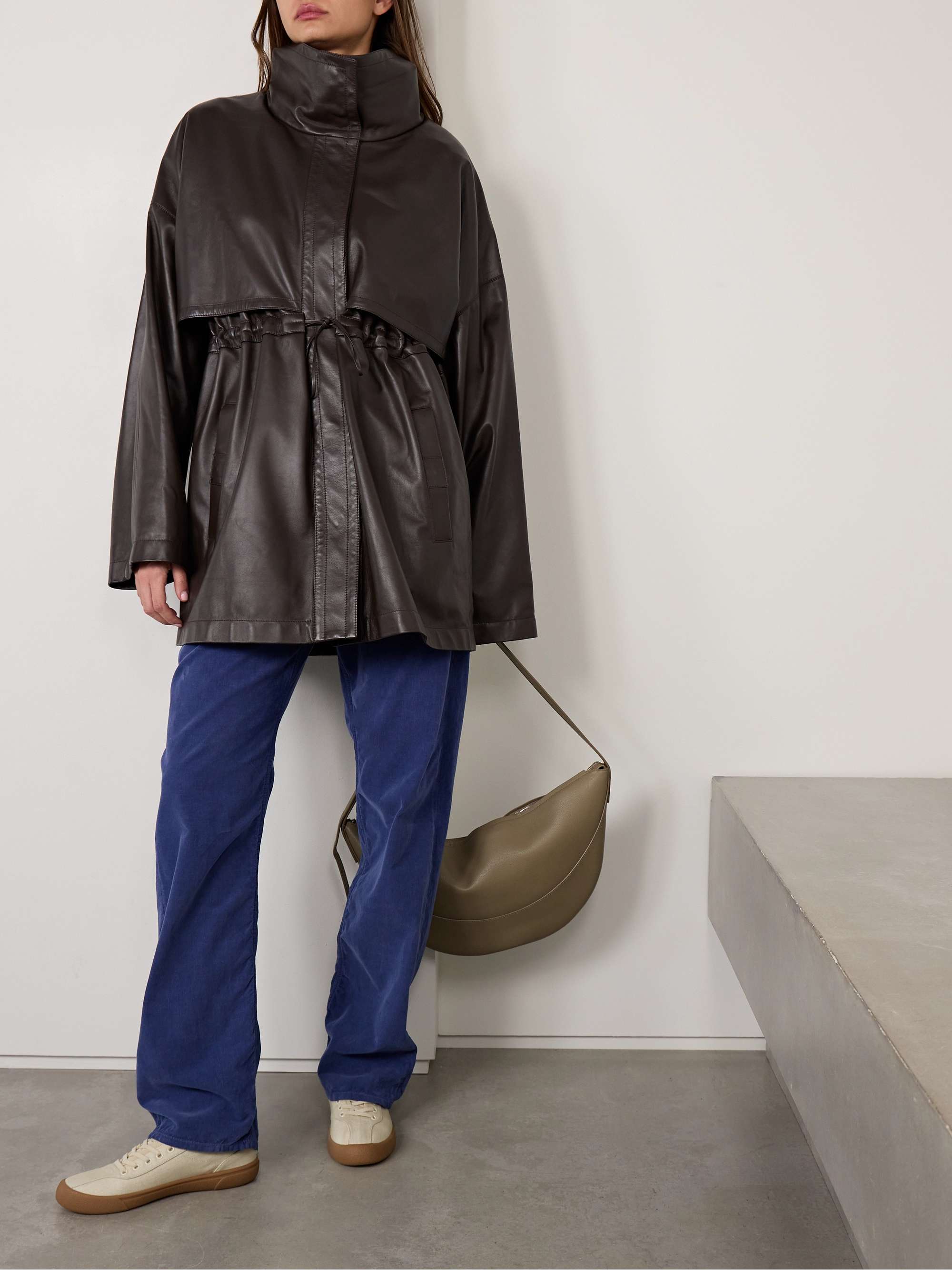 Herbie leather jacket view