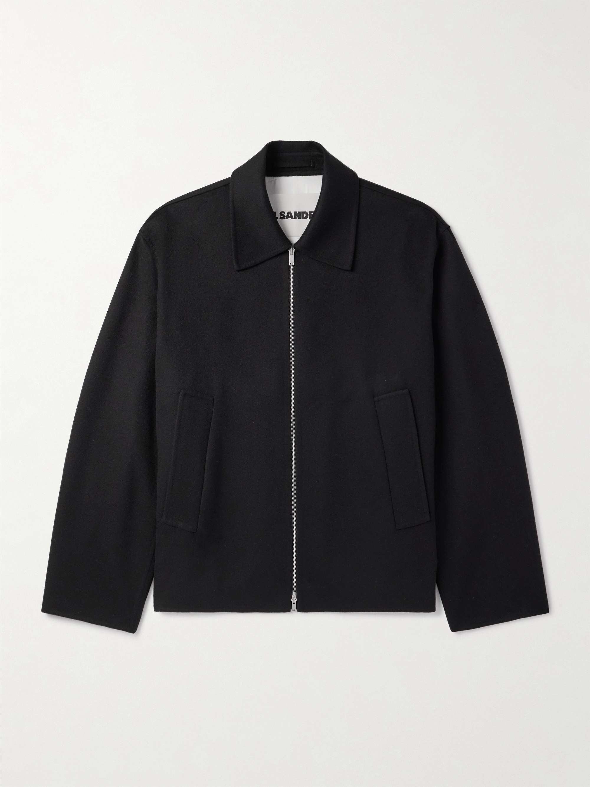 Brushed-Cashmere Blouson Jacket view