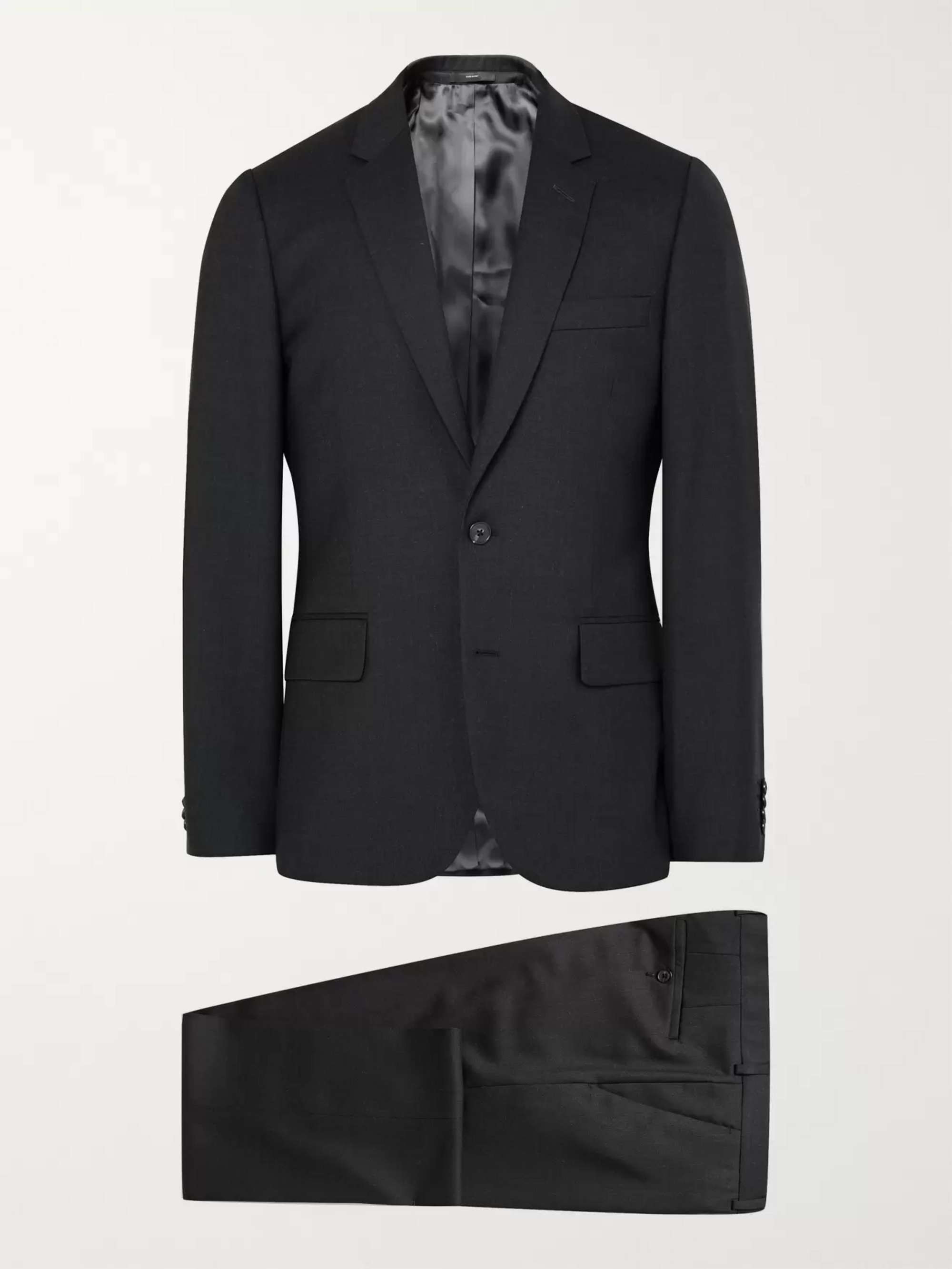 Grey A Suit To Travel In Soho Slim-Fit Wool Suit view