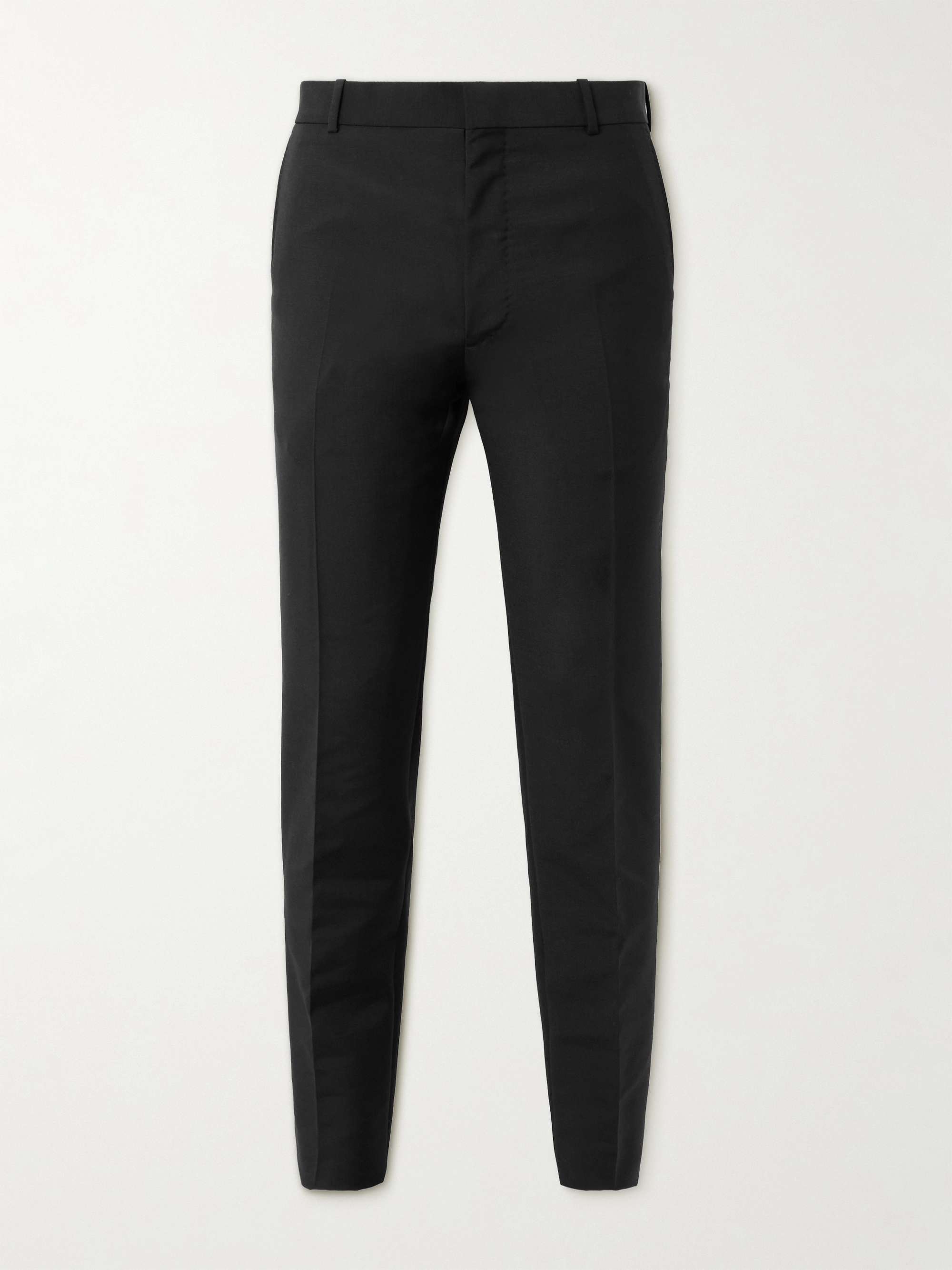 Slim-Fit Pleated Wool and Mohair-Blend Suit Trousers view