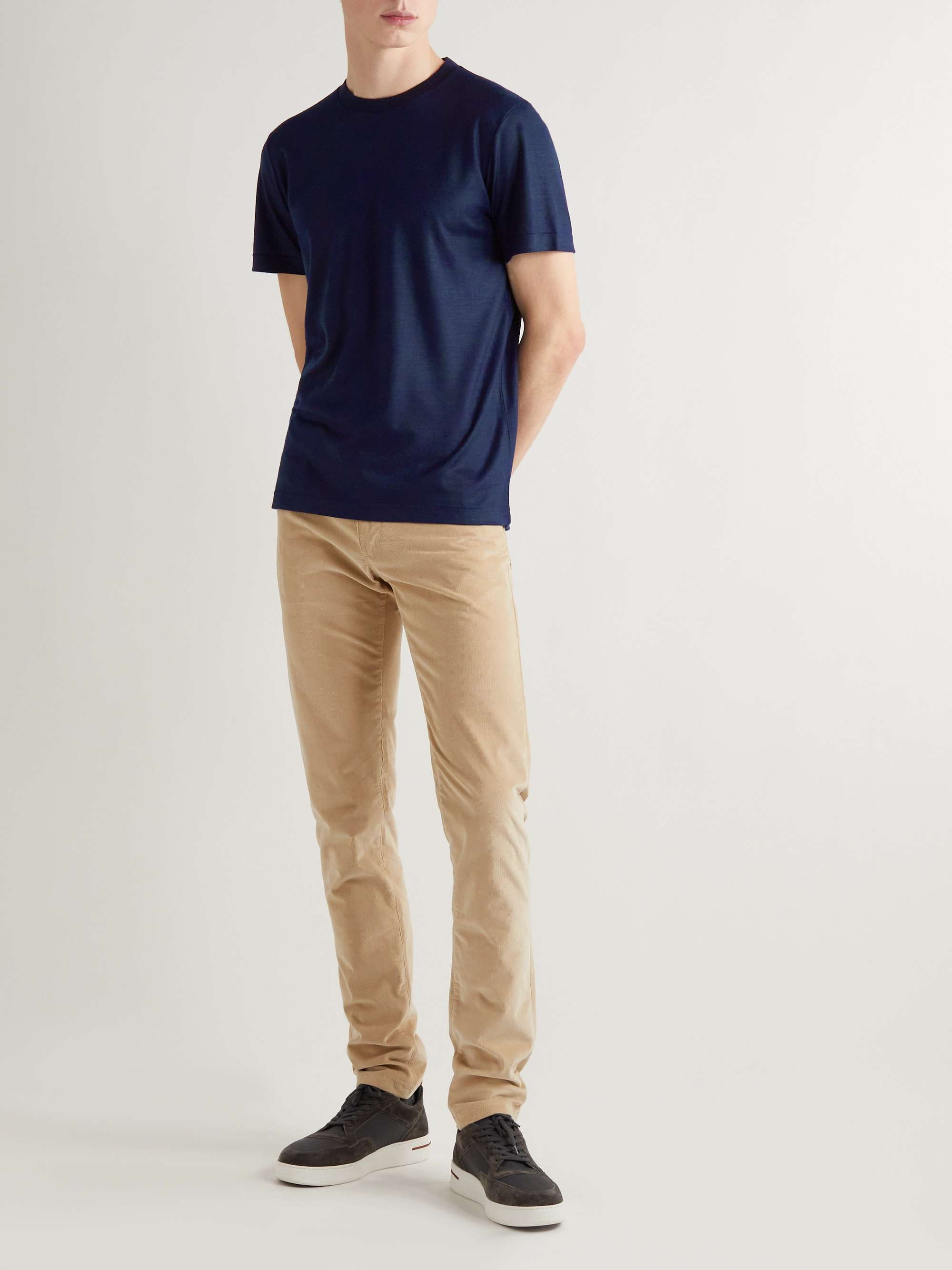 Cashmere-Piqué T-Shirt view